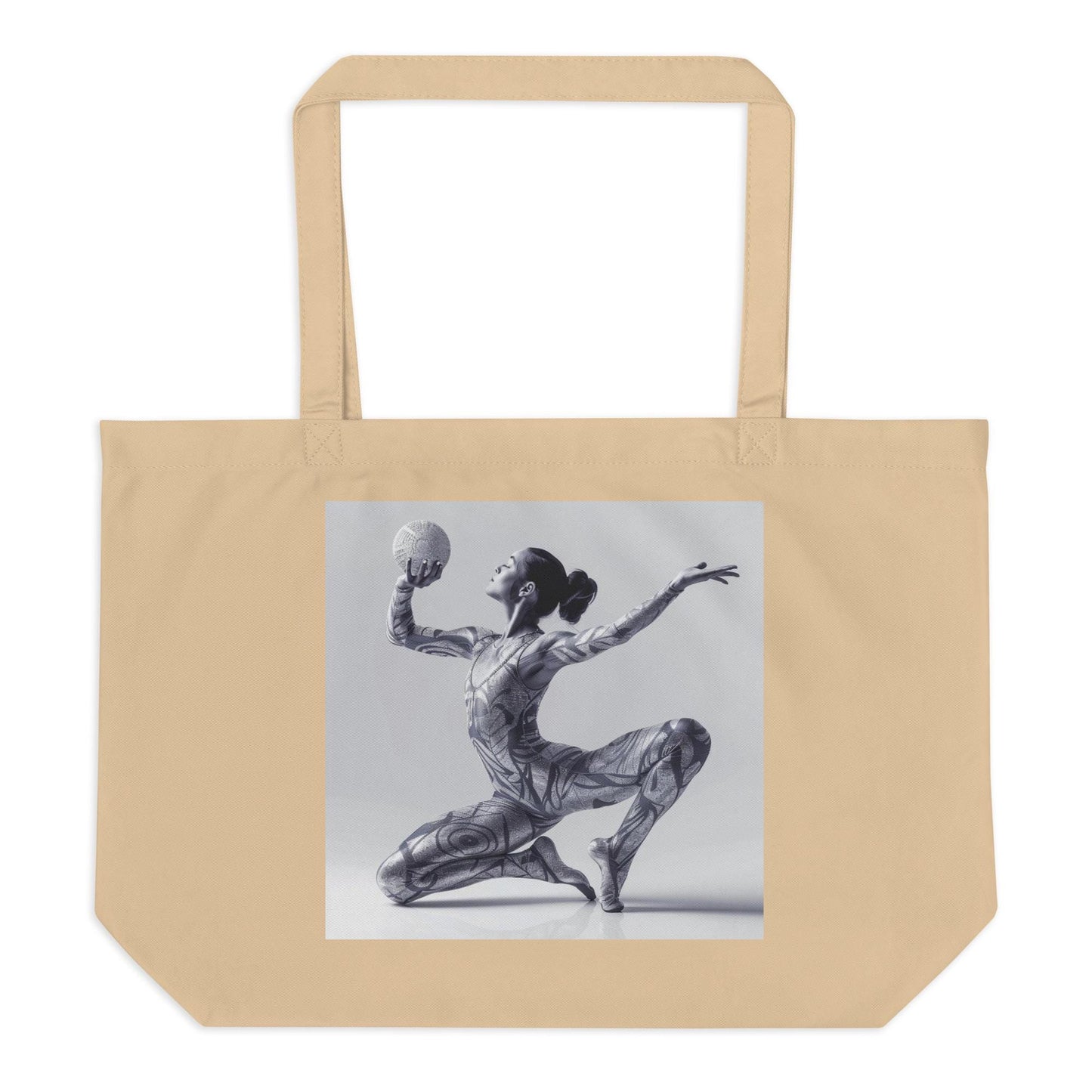 Grand cabas en toile femme – 100% coton bio, grande contenance – Gymnaste, Danseuse