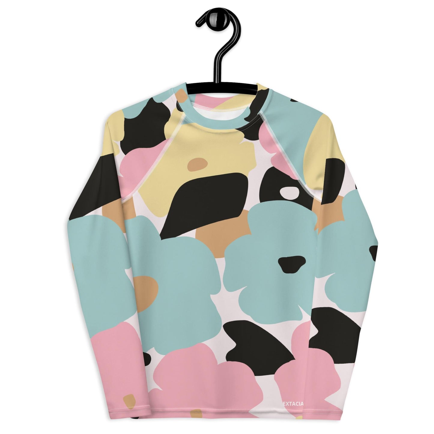 Rash guard pour fille ado – Pastel, Fleuri – Compression légère, respirant & séchage rapide – Minimaliste