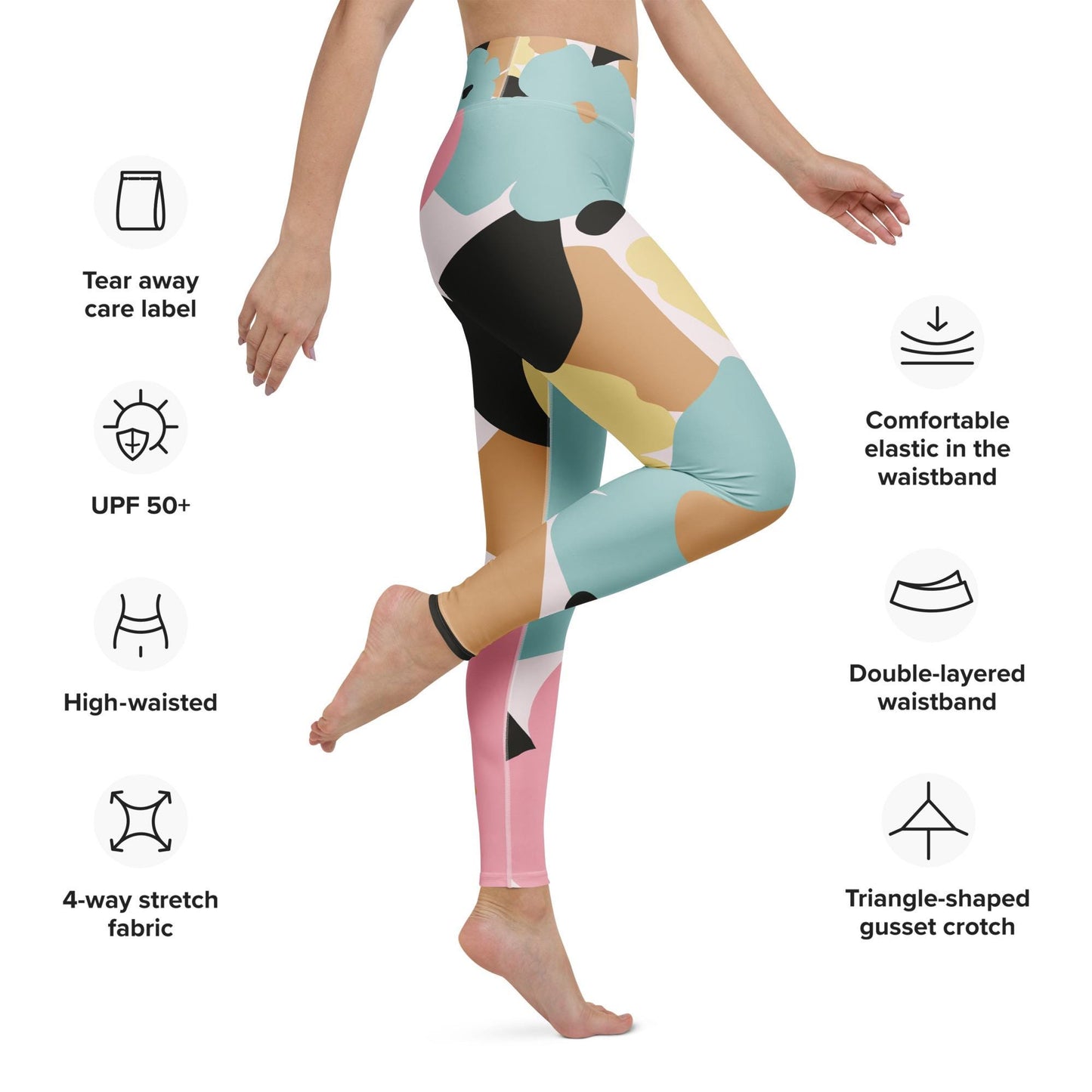 Legging de Yoga pour Femme – Legging Sport, Fitness - Pantalon Stretch, Confortable, Séchage Rapide - Méditation, Cadeau, Gymnastique