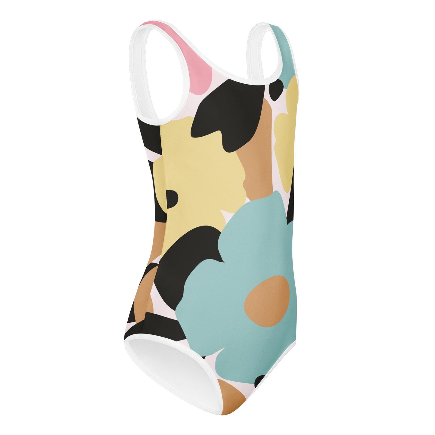 Maillot de bain 1 pièce pour petite fille – Fleuri, Pastel – Confort, maintien & séchage rapide – Minimaliste