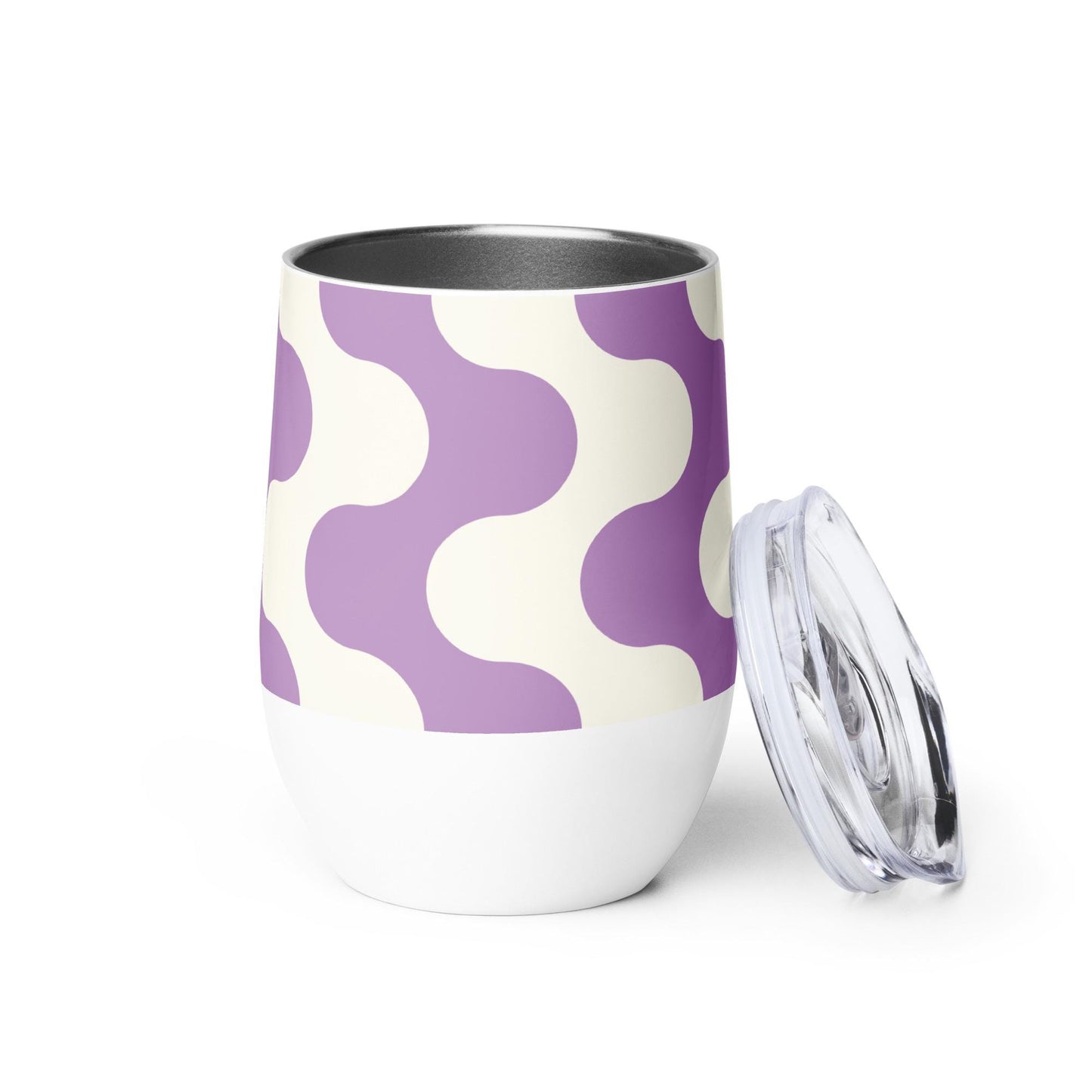 Mug Isotherme Inox - Petit Thermos Isotherme en Acier Inoxydable â Design Graphique - Mug de Voyage, Gobelet Ă Vin, CafĂ©, ThĂ©, Ătanche
