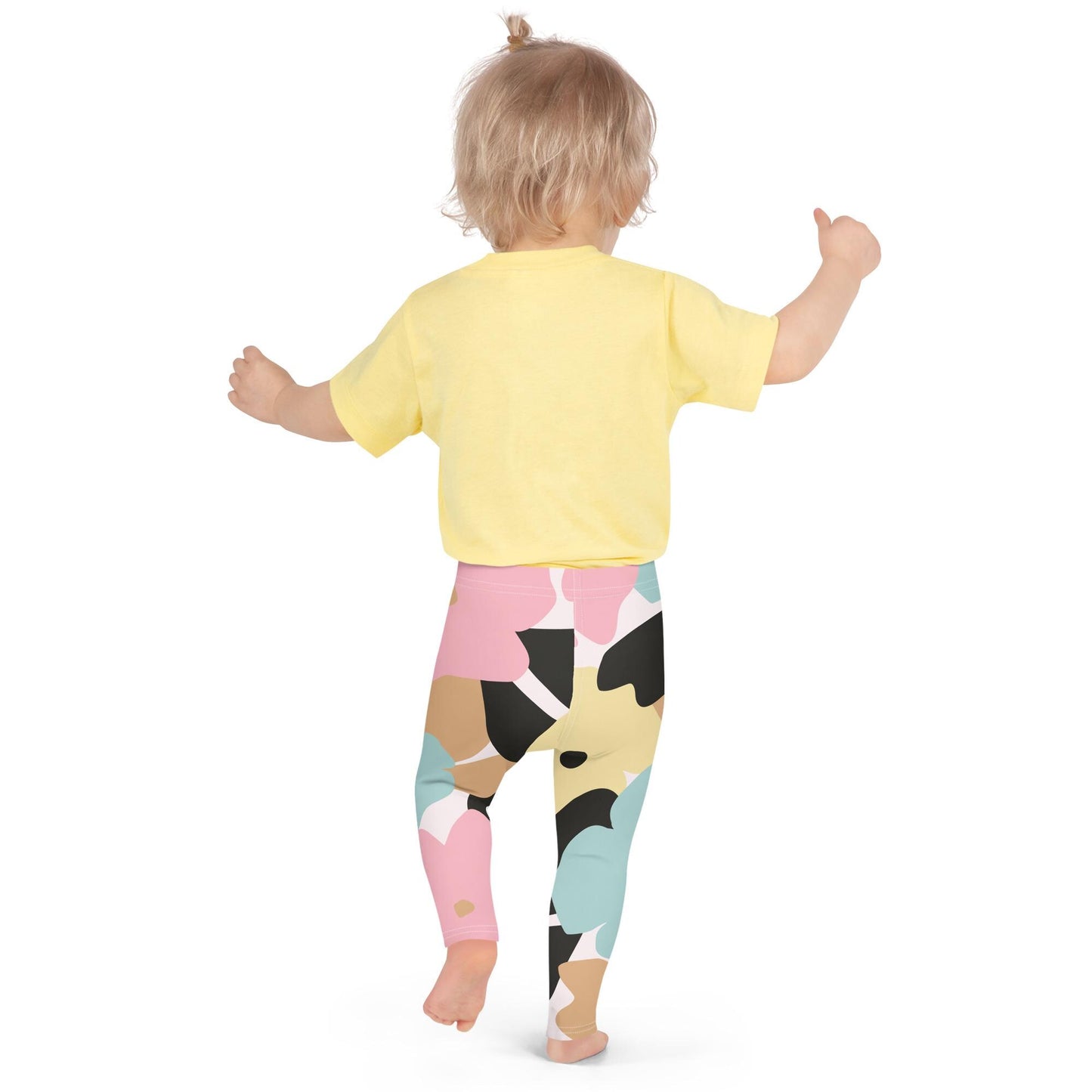 Legging pour petite fille – Fleuri, Pastel – Doux, extensible, toutes saisons – Minimaliste