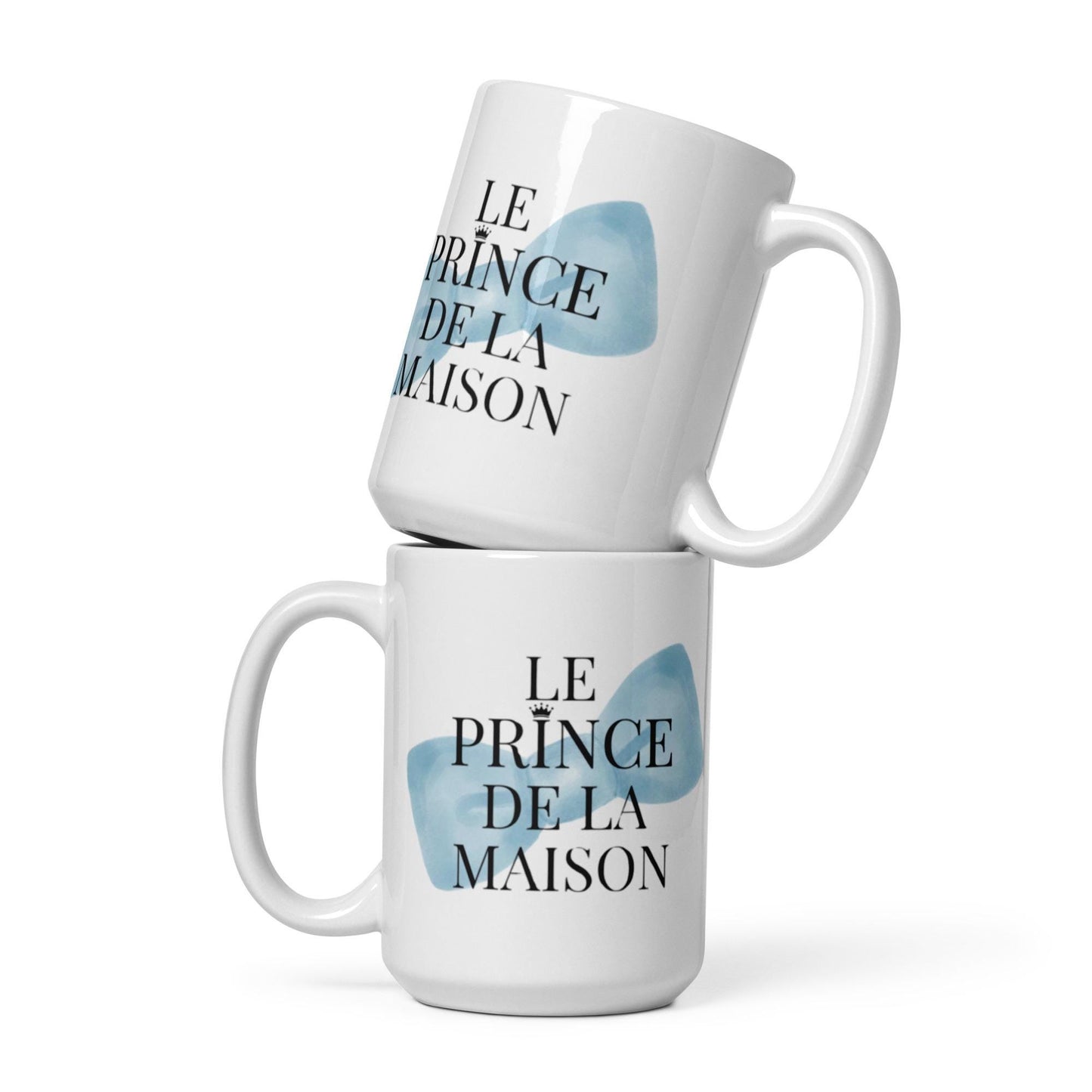 Mug en Céramique "Le prince de la Maison" – Tasse Design et Élégante - 15 oz - bureau, cadeau anniversaire, petit garçon, fête des pères