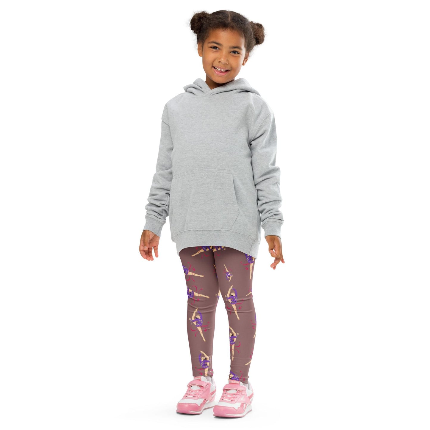 Leggings Bébé et Petite Fille - Confortable, Doux et Extensible - quotidien, sport, urbain, école, cadeau – Design Danseuse Gymnaste