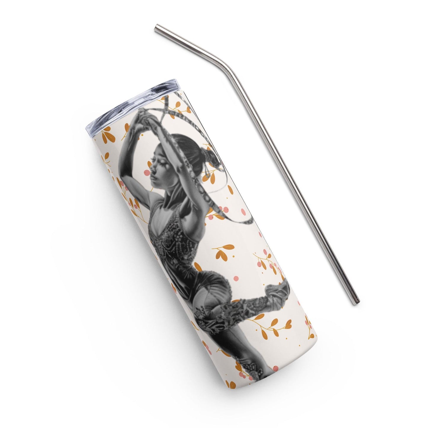 Mug isotherme inox - Gobelet en Acier Inoxydable – Design Danseuse Gymnaste - Mug de Voyage Durable, Étanche - Boissons Chaudes, Froides