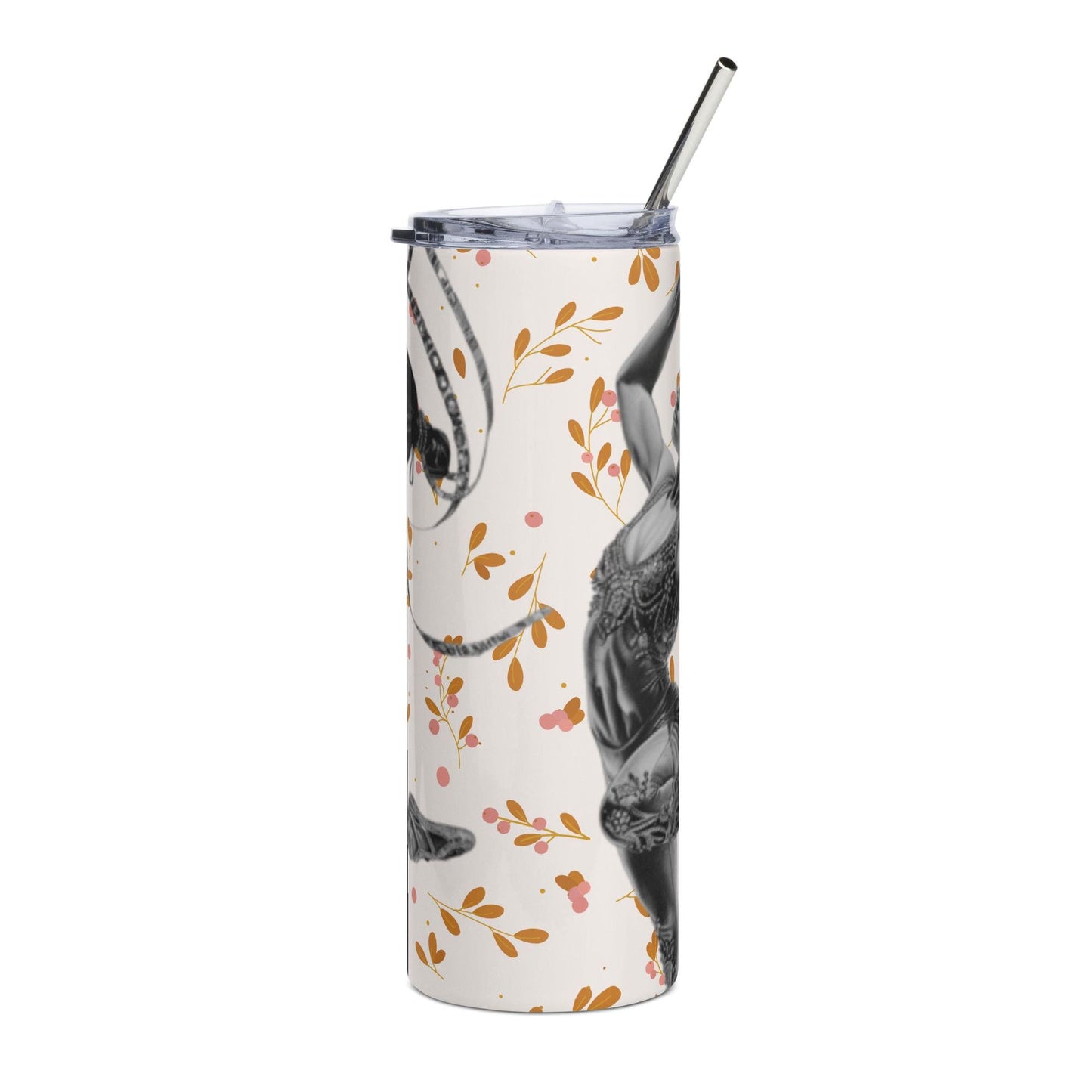 Mug isotherme inox - Gobelet en Acier Inoxydable – Design Danseuse Gymnaste - Mug de Voyage Durable, Étanche - Boissons Chaudes, Froides