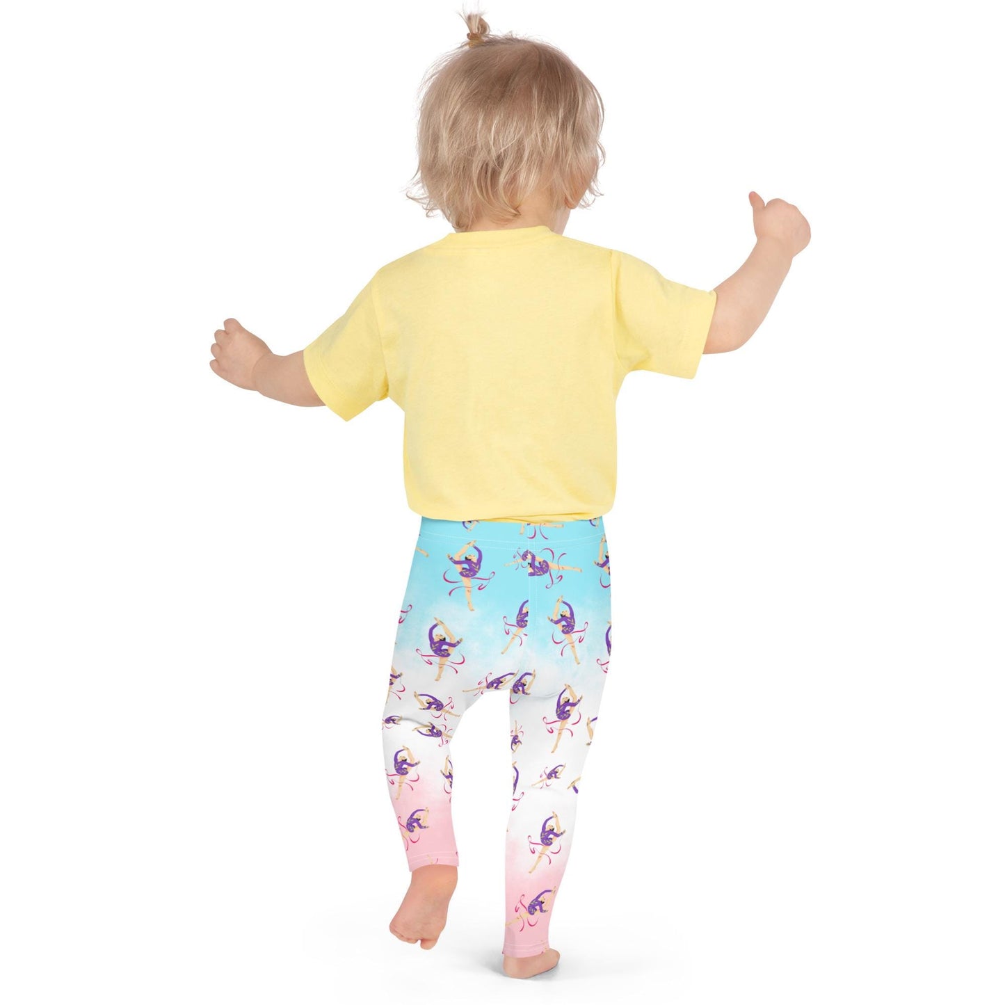 Leggings Bébé et Petite Fille - Confortable, Doux et Extensible - quotidien, sport, urbain, école, cadeau – Design Danseuse Gymnaste