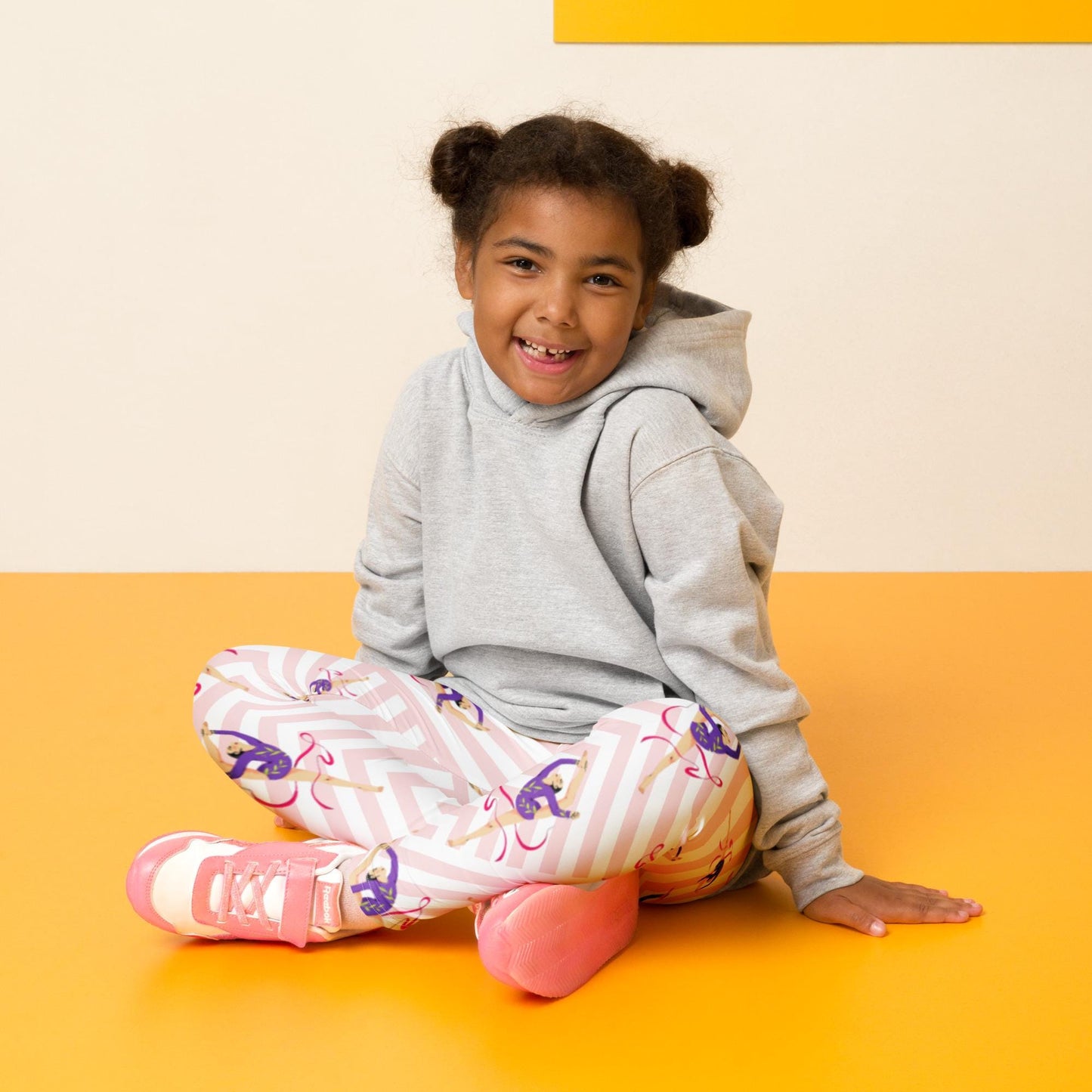 Leggings Bébé et Petite Fille - Confortable, Doux et Extensible - quotidien, sport, urbain, école, cadeau – Design Danseuse Gymnaste