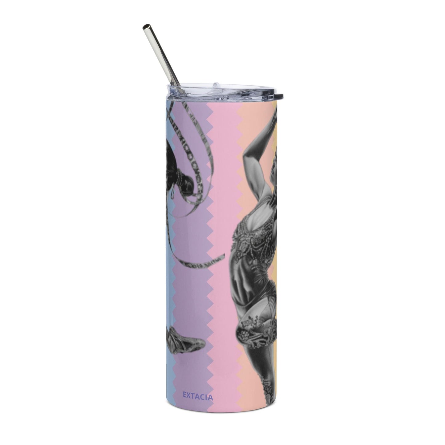 Mug isotherme inox - Gobelet en Acier Inoxydable – Design Danseuse Gymnaste - Mug de Voyage Durable, Étanche - Boissons Chaudes, Froides