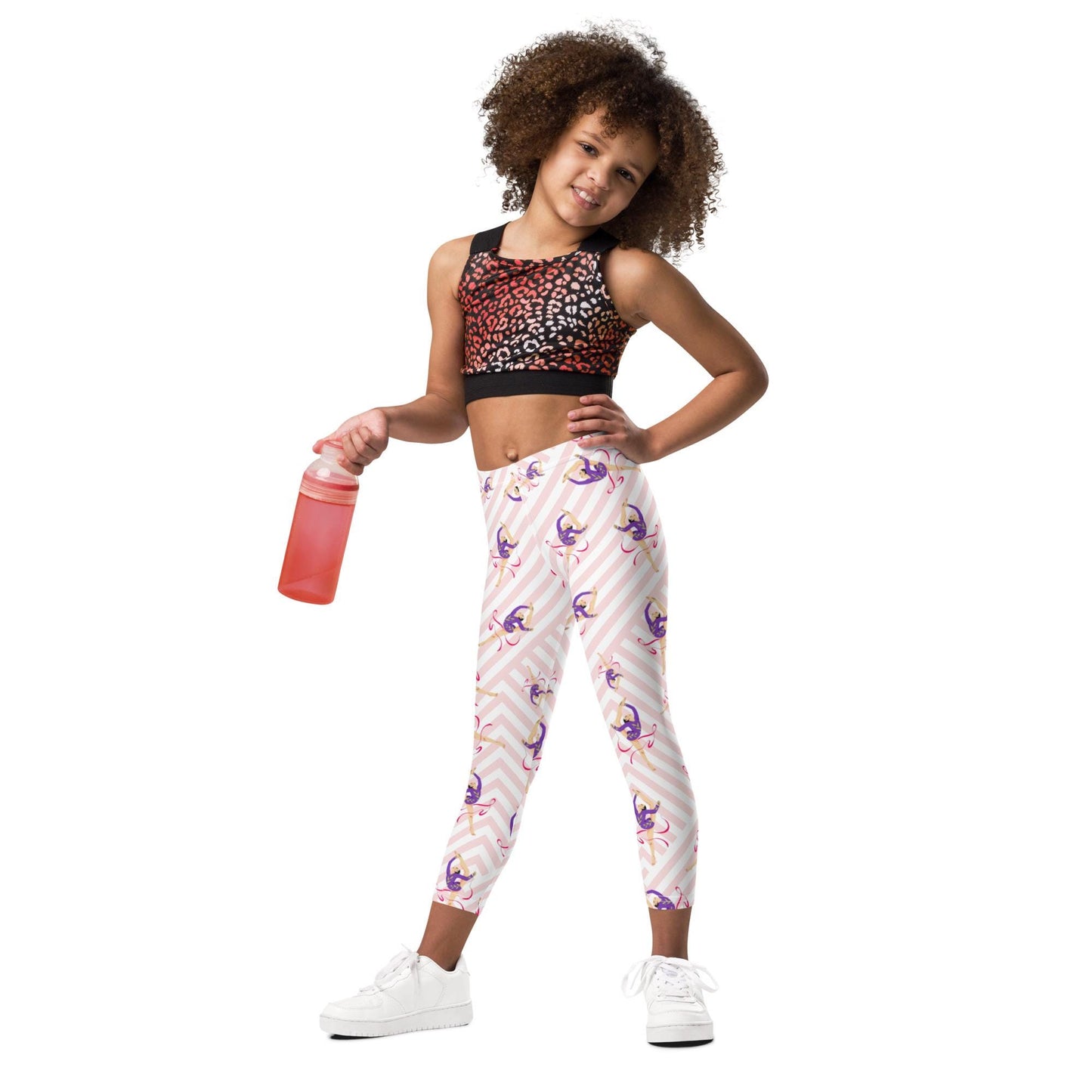 Leggings Bébé et Petite Fille - Confortable, Doux et Extensible - quotidien, sport, urbain, école, cadeau – Design Danseuse Gymnaste
