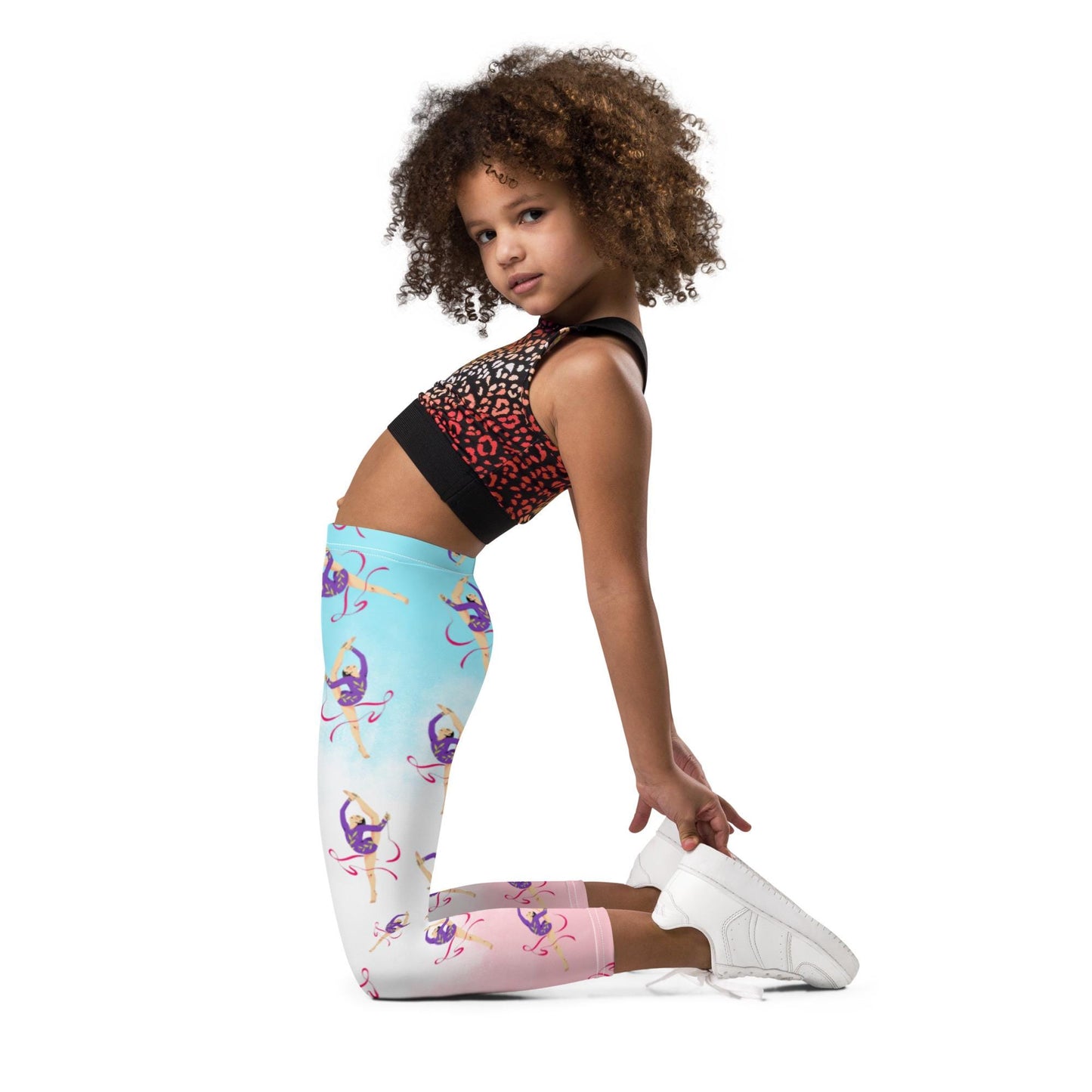 Leggings Bébé et Petite Fille - Confortable, Doux et Extensible - quotidien, sport, urbain, école, cadeau – Design Danseuse Gymnaste