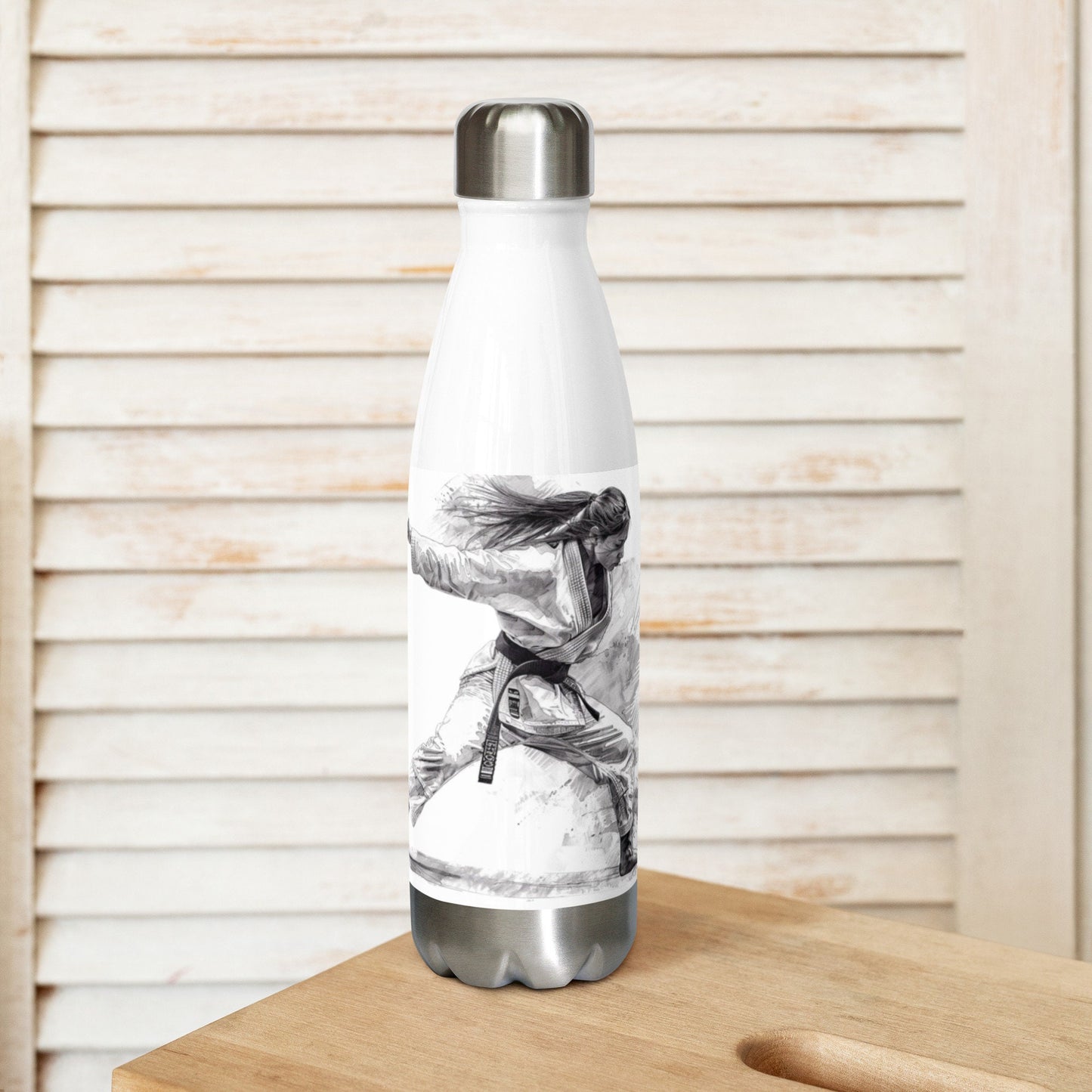 Gourde Inox – Bouteille Étanche, isotherme et durable en acier inoxydable – Design Arts Martiaux