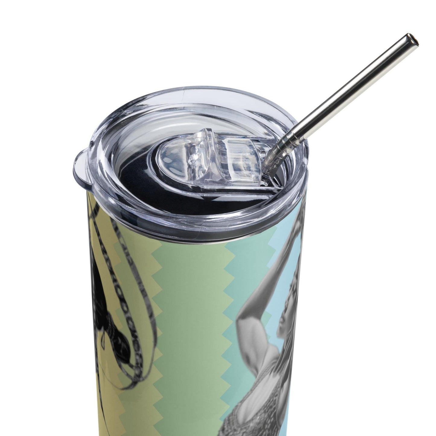 Mug isotherme inox - Gobelet en Acier Inoxydable – Design Danseuse Gymnaste - Mug de Voyage Durable, Étanche - Boissons Chaudes, Froides