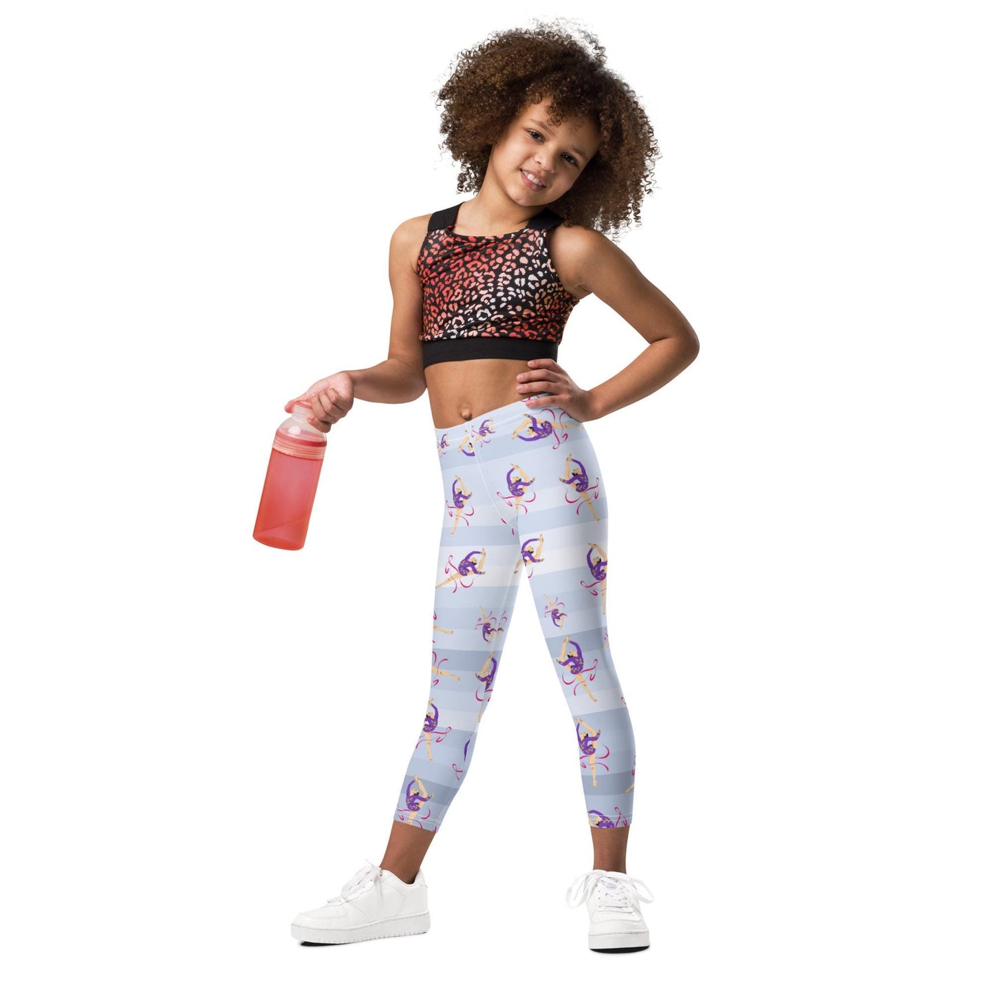 Leggings Bébé et Petite Fille - Confortable, Doux et Extensible - quotidien, sport, urbain, école, cadeau – Design Danseuse Gymnaste