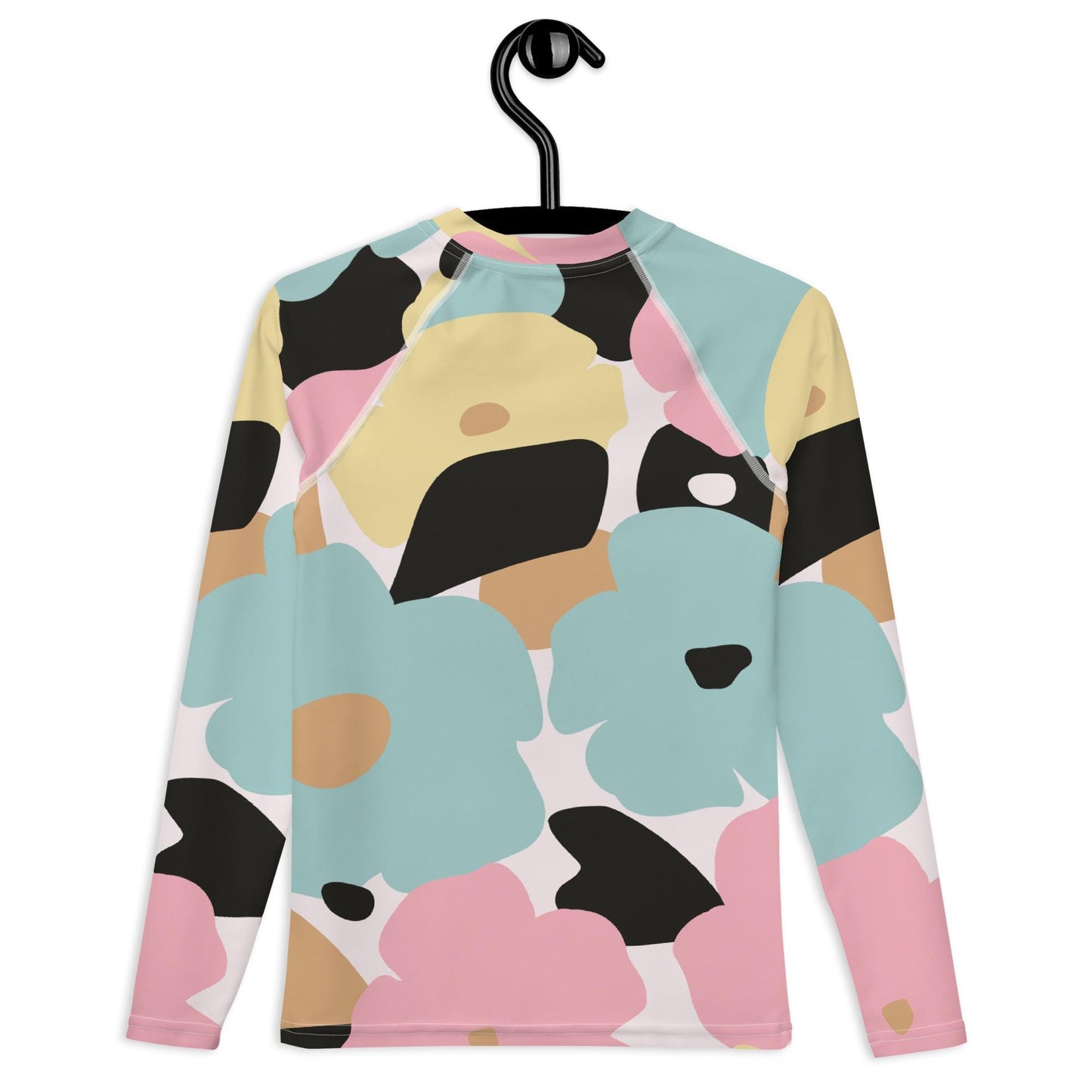 Rash guard pour fille ado – Pastel, Fleuri – Compression légère, respirant & séchage rapide – Minimaliste