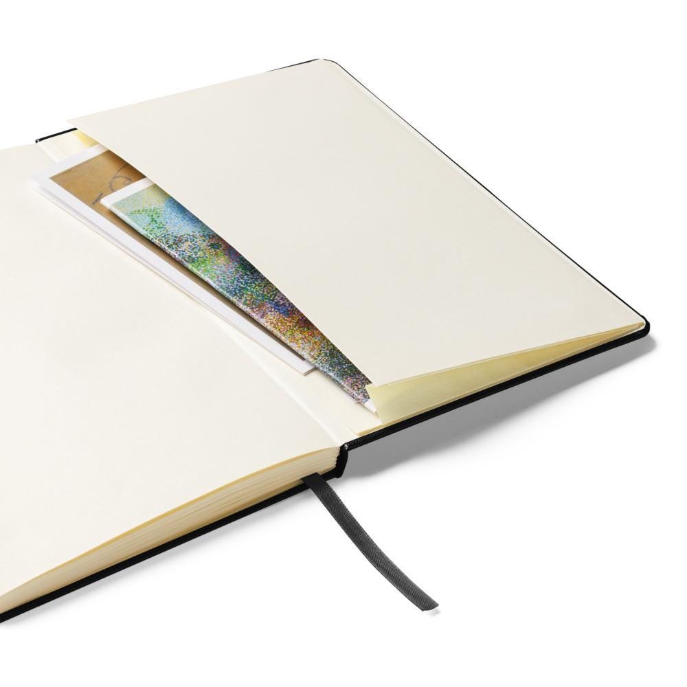 Carnet Journal à Couverture Rigide avec illustration artistique "Dinosaure" - Notebook pour écriture dessin organisation, papeterie - cadeau
