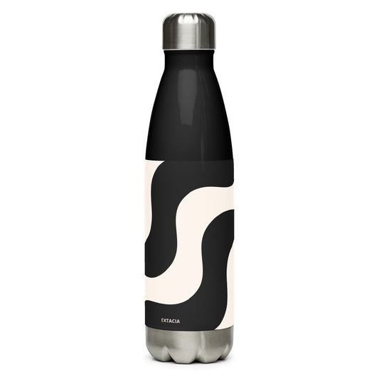 Gourde inox  – vue de face, design minimal, bouchon vissé étanche