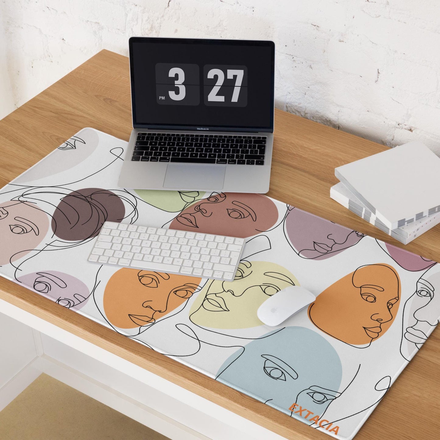 Tapis de Souris Gaming XXL - design minimaliste - surface lisse, base antidérapante, grand format, confortable, durable - Accessoire bureau