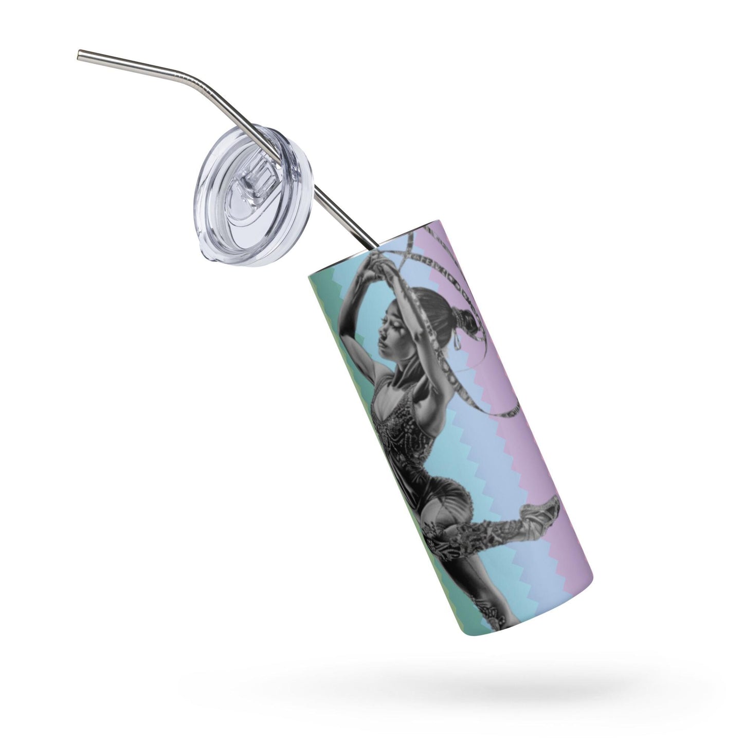 Mug isotherme inox - Gobelet en Acier Inoxydable – Design Danseuse Gymnaste - Mug de Voyage Durable, Étanche - Boissons Chaudes, Froides