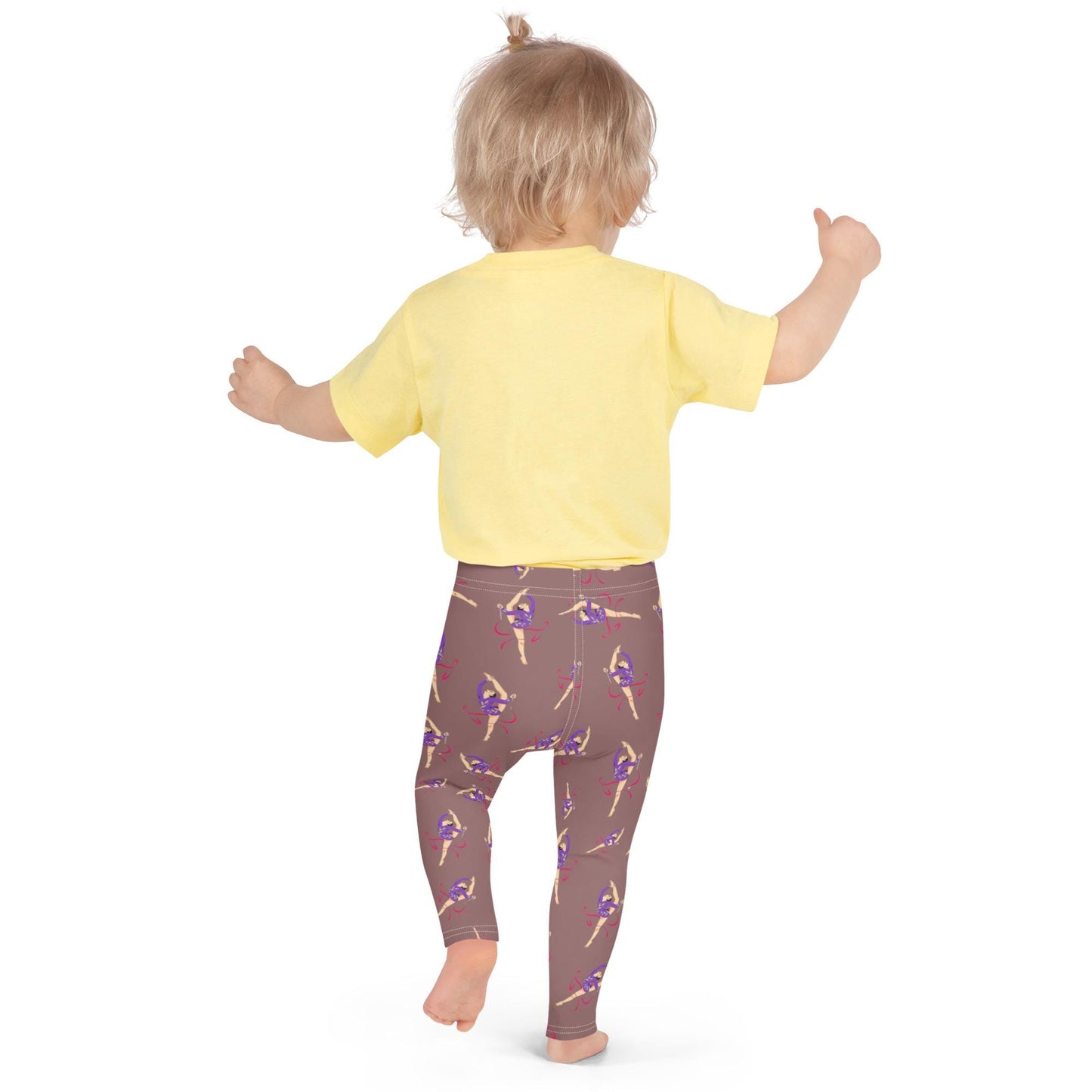 Leggings Bébé et Petite Fille - Confortable, Doux et Extensible - quotidien, sport, urbain, école, cadeau – Design Danseuse Gymnaste