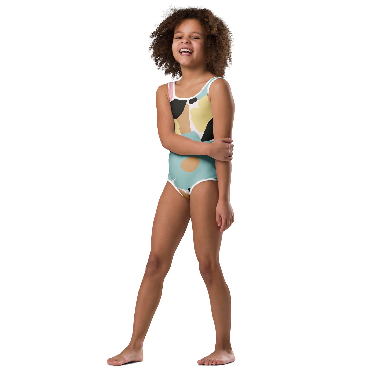 Maillot de bain 1 pièce pour petite fille – Fleuri, Pastel – Confort, maintien & séchage rapide – Minimaliste