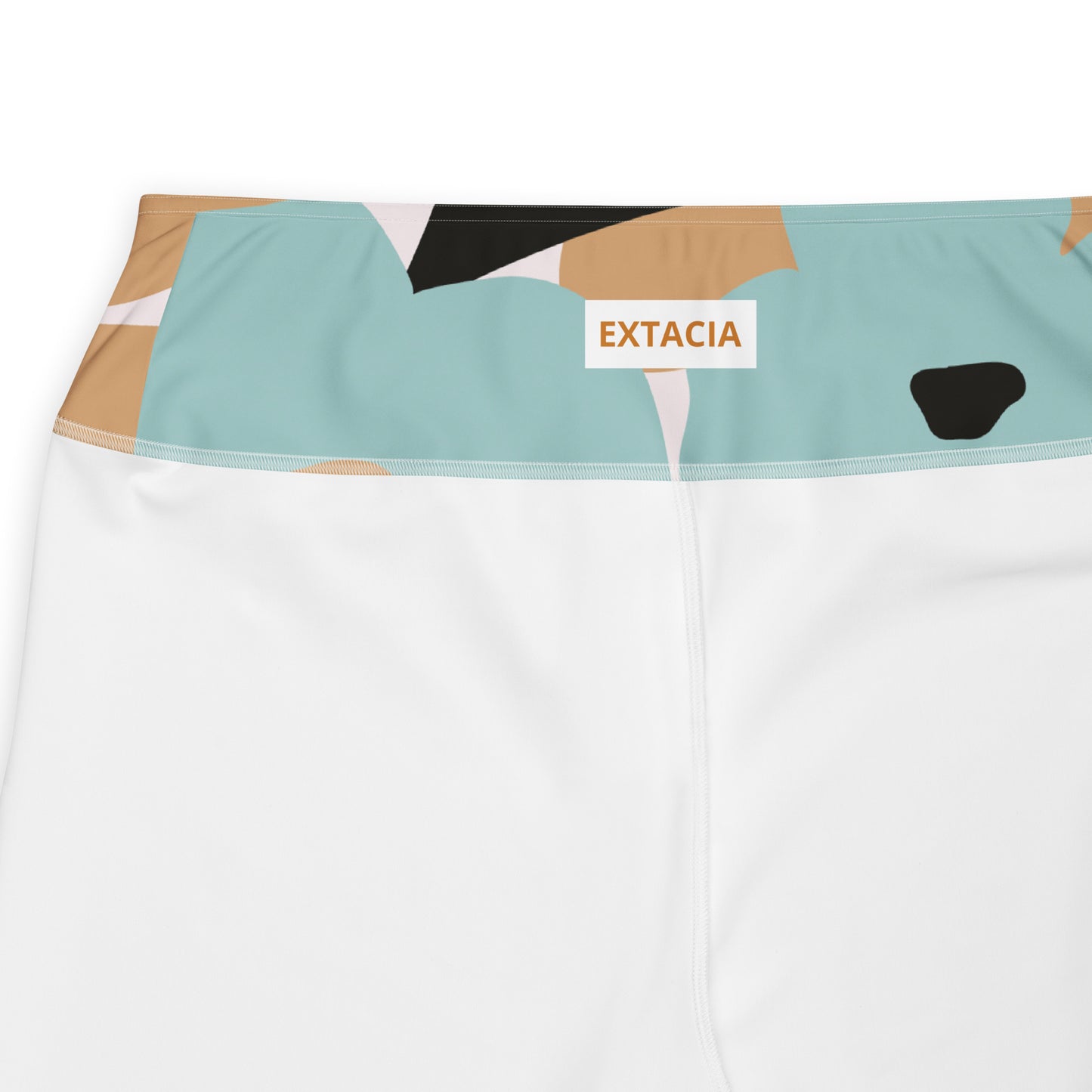 Legging grande taille pour femme – Fleuri, Pastel – Stretch, taille haute, séchage rapide