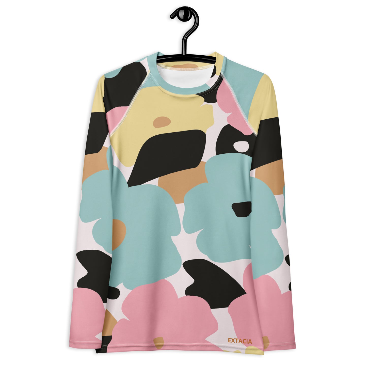 Rash guard pour femme – Fleuri, Pastel – Anti-UV*, séchage rapide, respirant – Minimaliste