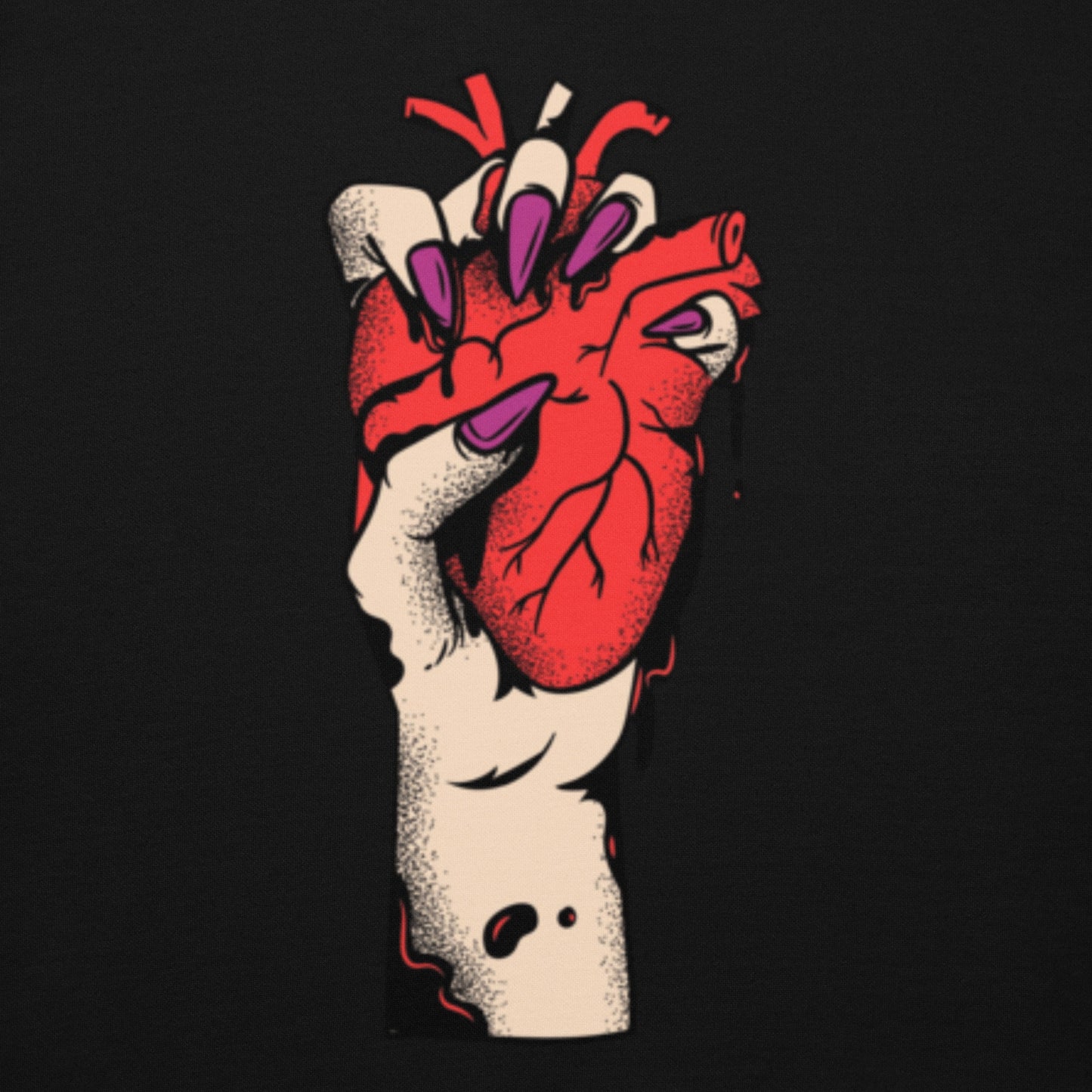 Sweat à capuche pour homme – 100% coton, doux et confortable – Coeur Déjà Pris, Rouge