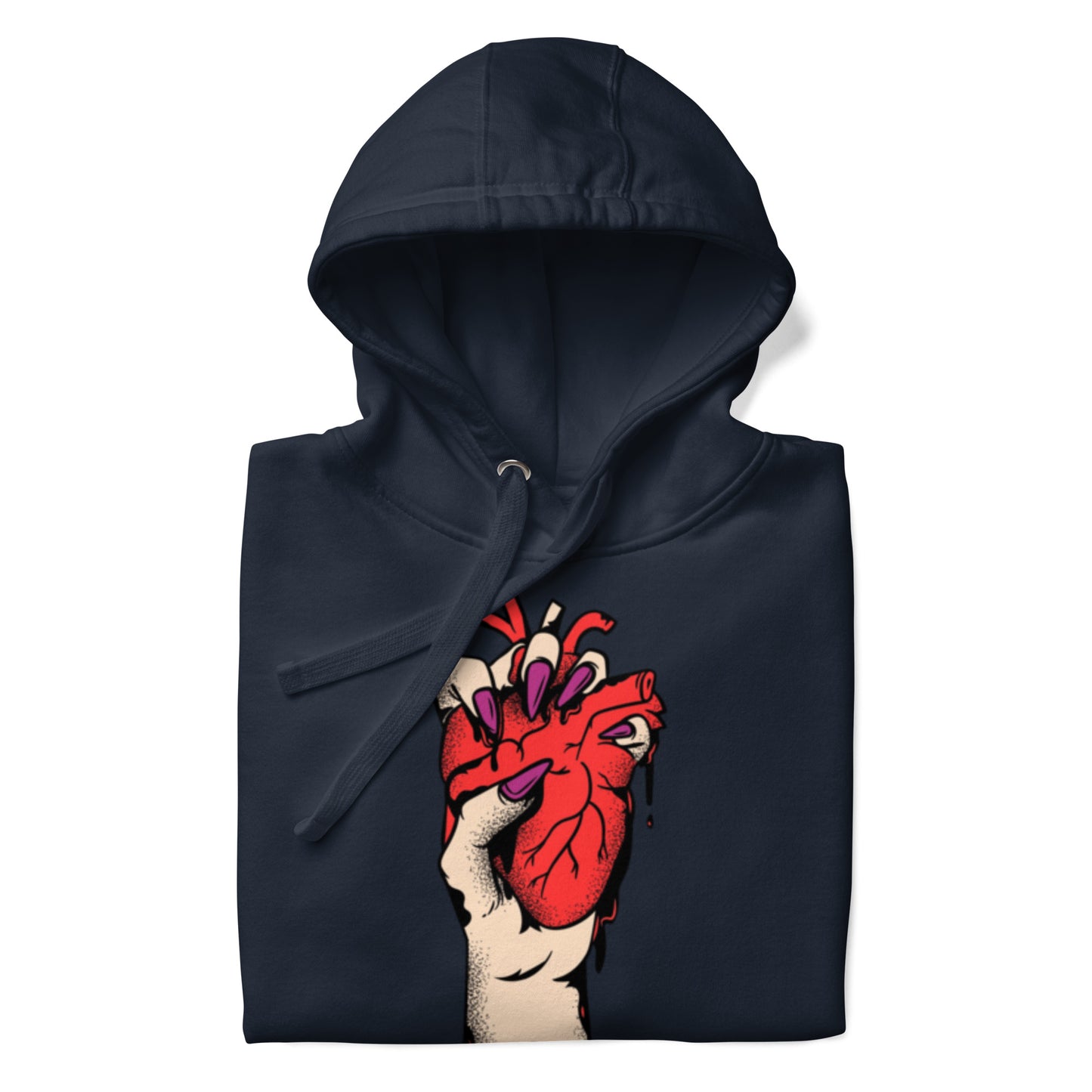 Sweat à capuche pour homme – 100% coton, doux et confortable – Coeur Déjà Pris, Rouge