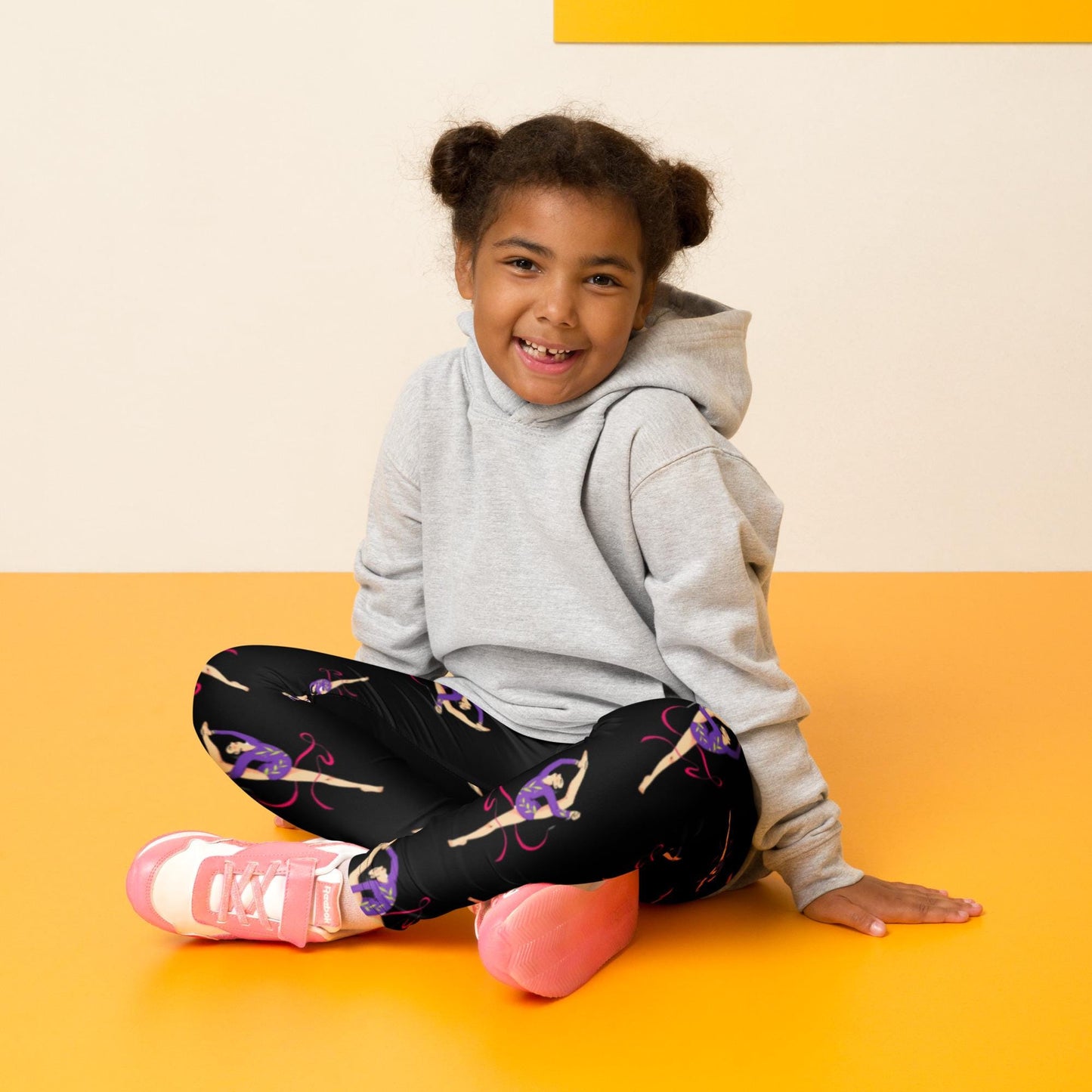 Leggings Bébé et Petite Fille - Confortable, Doux et Extensible - quotidien, sport, urbain, école, cadeau – Design Danseuse Gymnaste