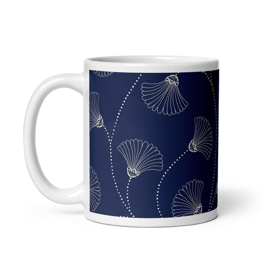 Mug en Céramique – 11, 15 et 20 oz - Tasse Élégante - Design Florale - Personnalisable - cadeau, bureau, déco cuisine, anniversaire, Noël