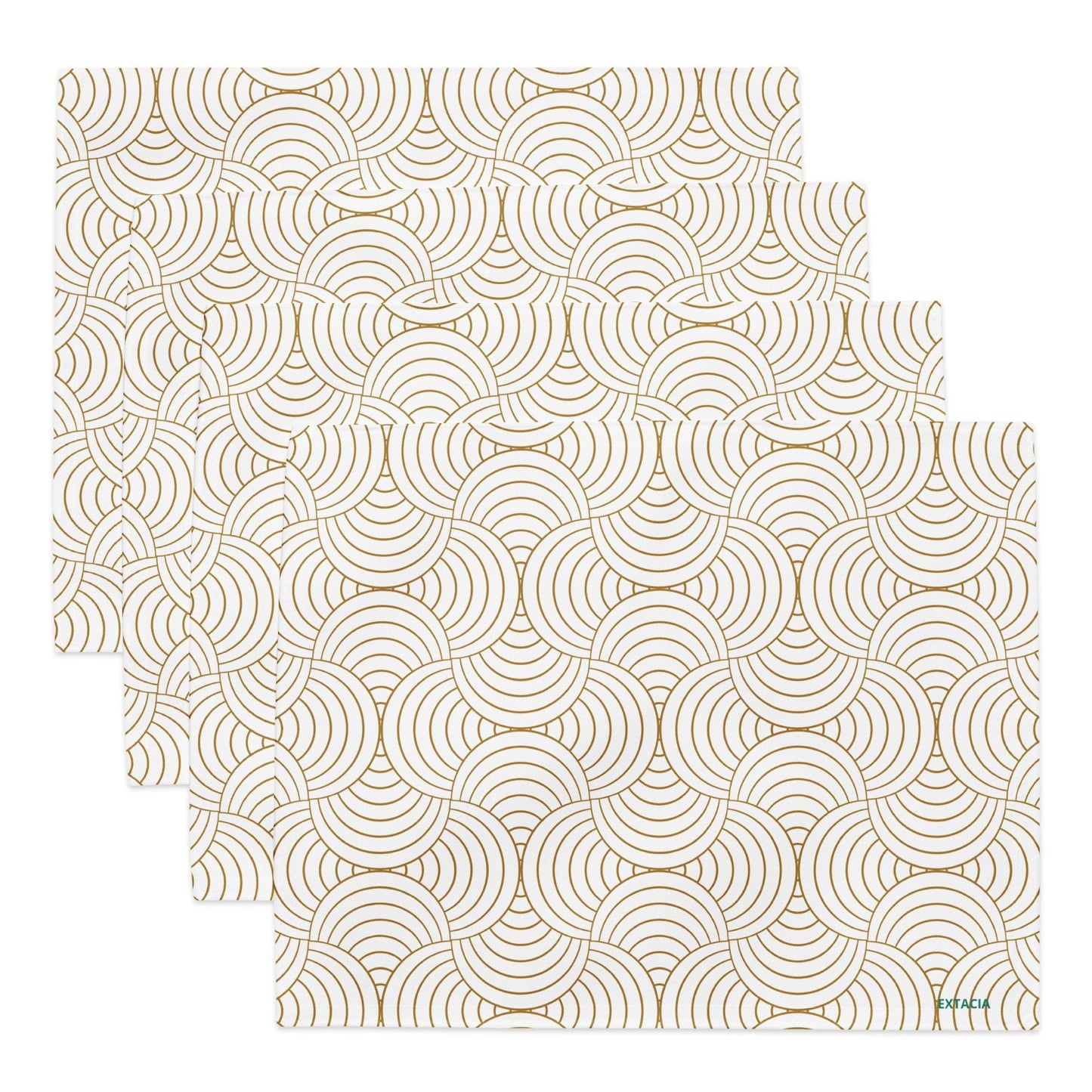 Ensemble de 4 Sets de Table – Lot de 4, Design, Élégants et Résistants - Décoration de Table et Protection, art de la table, cuisine moderne