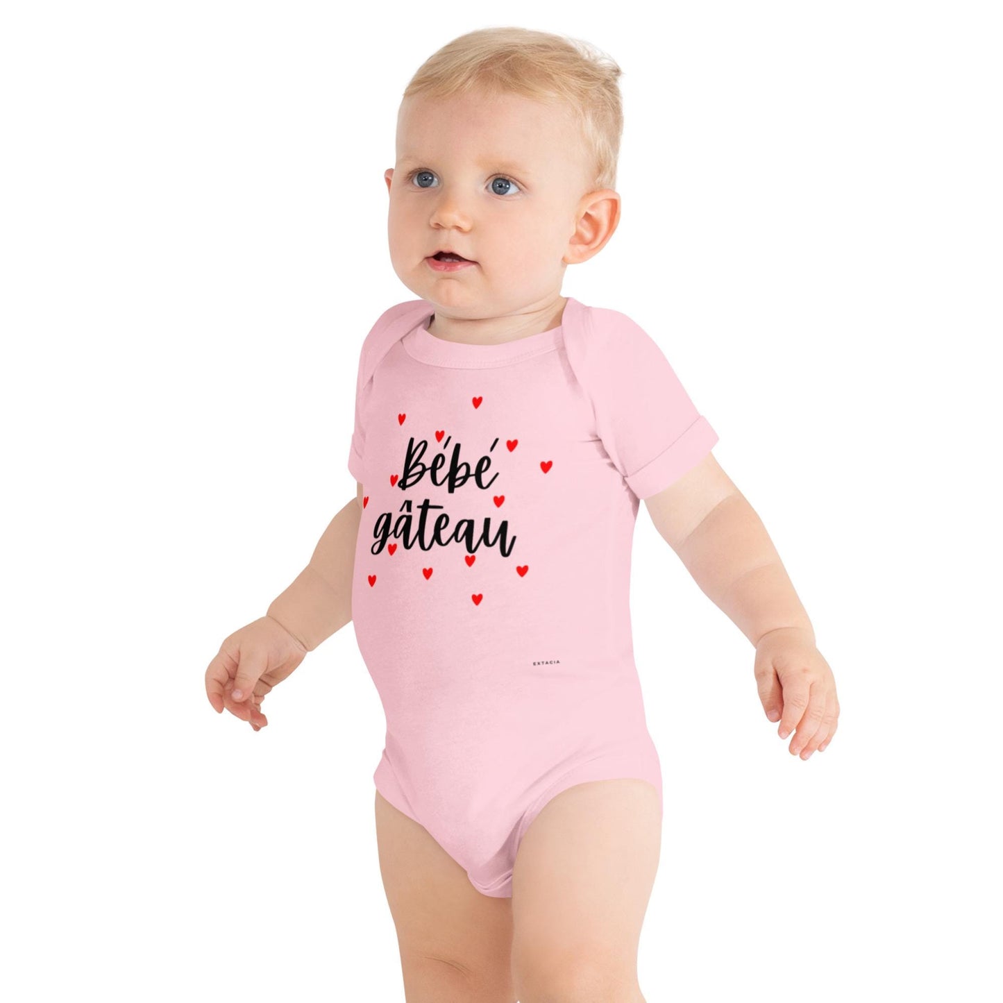 Body bébé unisexe – 100 % coton, doux et respirant – Bébé Gâteau