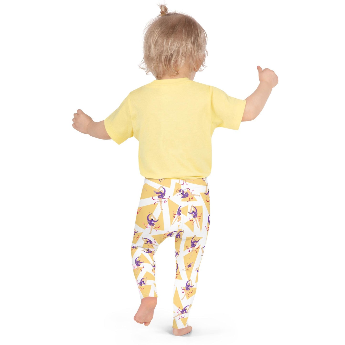 Leggings Bébé et Petite Fille - Confortable, Doux et Extensible - quotidien, sport, urbain, école, cadeau – Design Danseuse Gymnaste