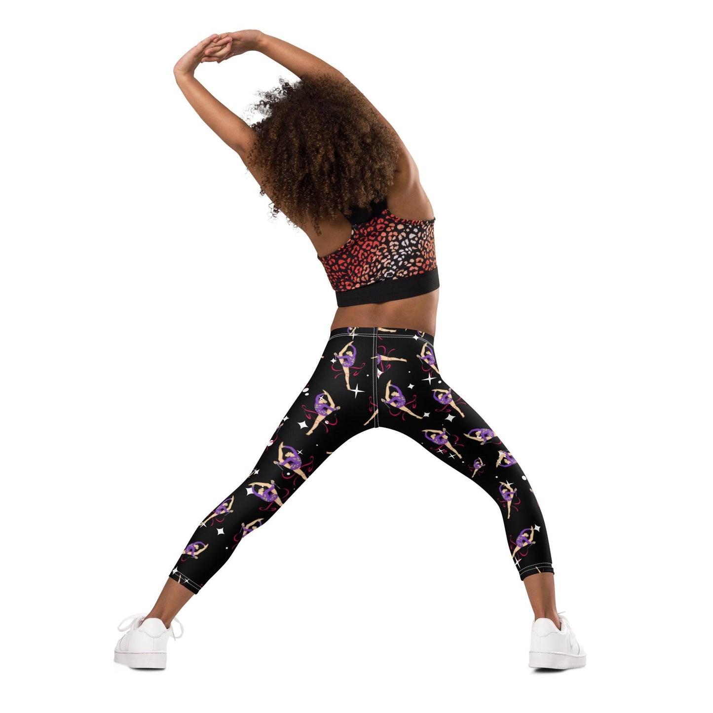Leggings Bébé et Petite Fille - Confortable, Doux et Extensible - quotidien, sport, urbain, école, cadeau – Design Danseuse Gymnaste