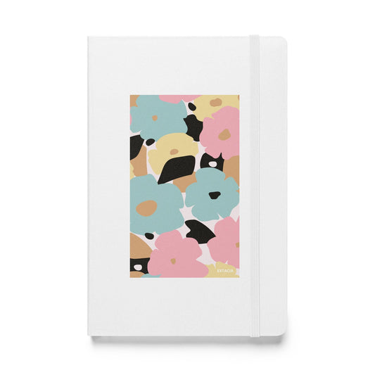 Carnet de notes à couverture rigide – Fleuri, Pastel – A5, Papier épais, reliure durable