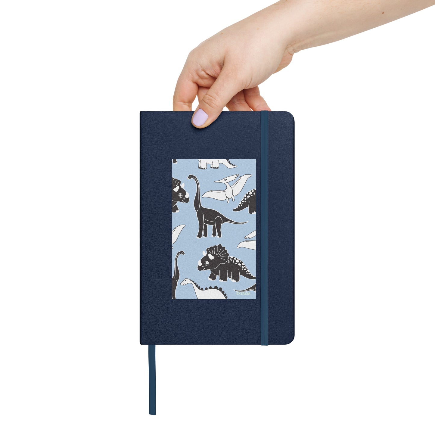 Carnet de notes à couverture rigide – Dinosaures – A5, Papier épais, reliure durable