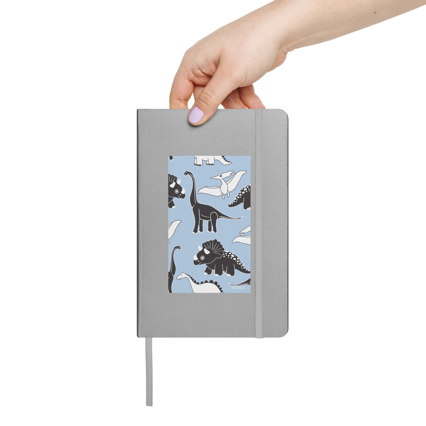 Carnet de notes à couverture rigide – Dinosaures – A5, Papier épais, reliure durable
