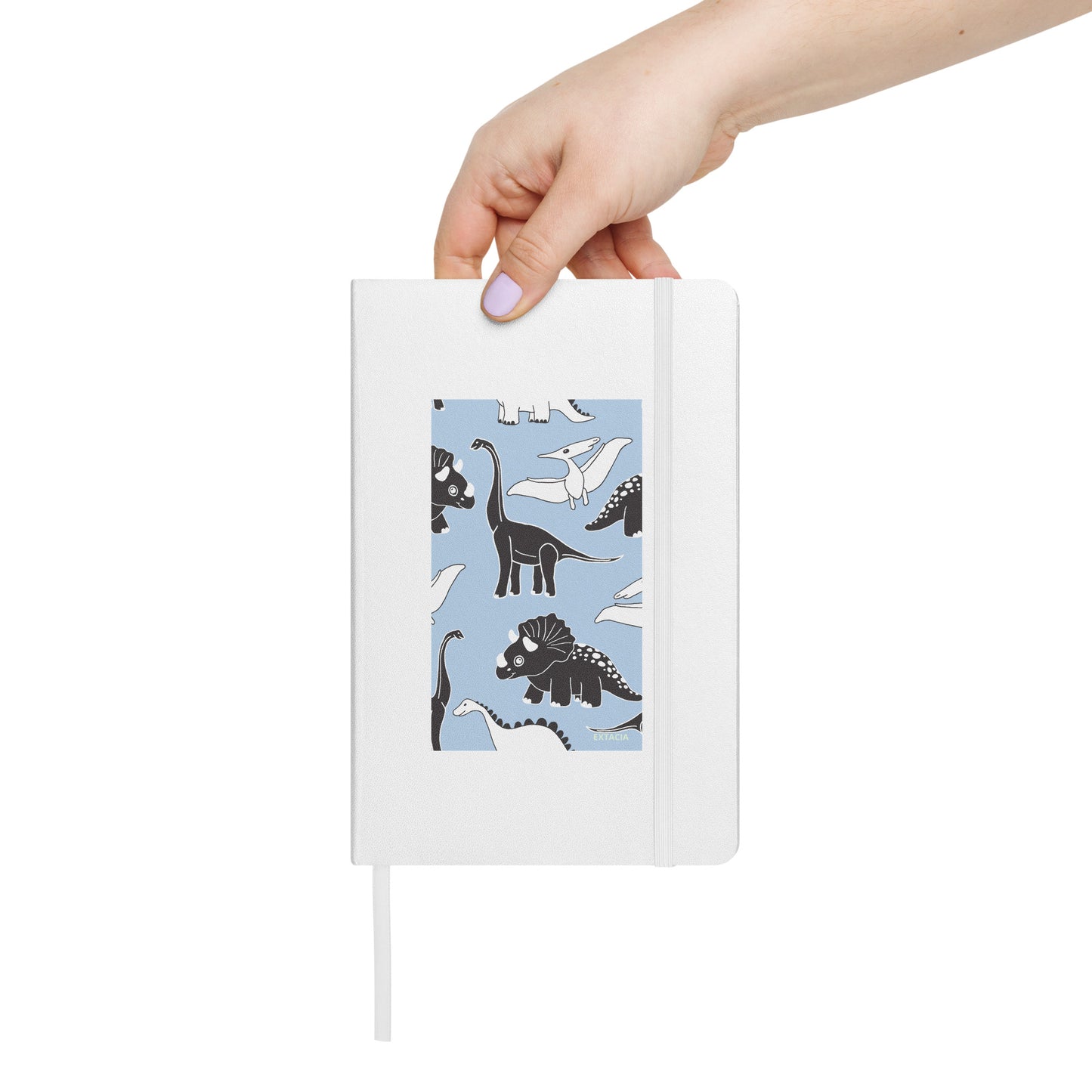 Carnet de notes à couverture rigide – Dinosaures – A5, Papier épais, reliure durable