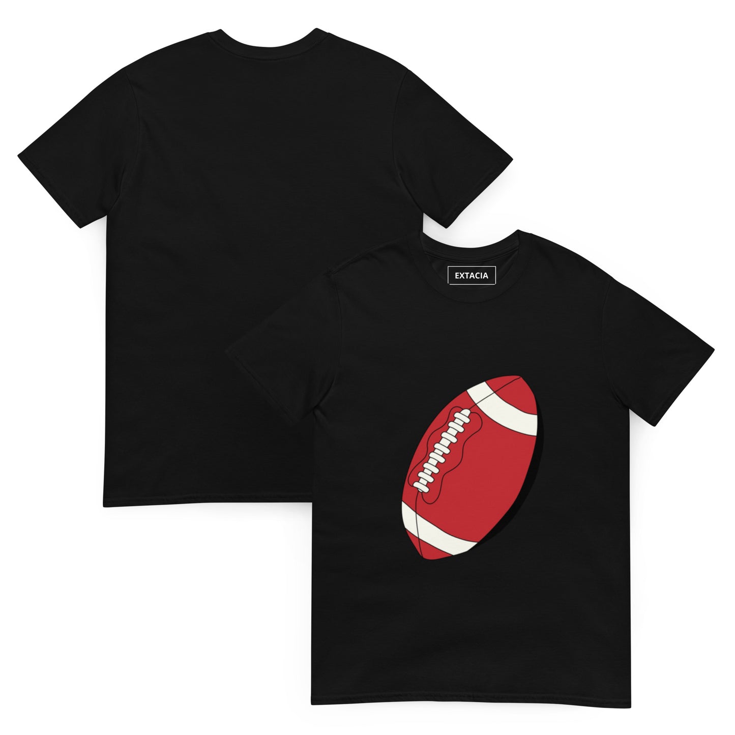 T-shirt pour homme à col rond, manches courtes – 100% coton, motif imprimé – Ballon Américain