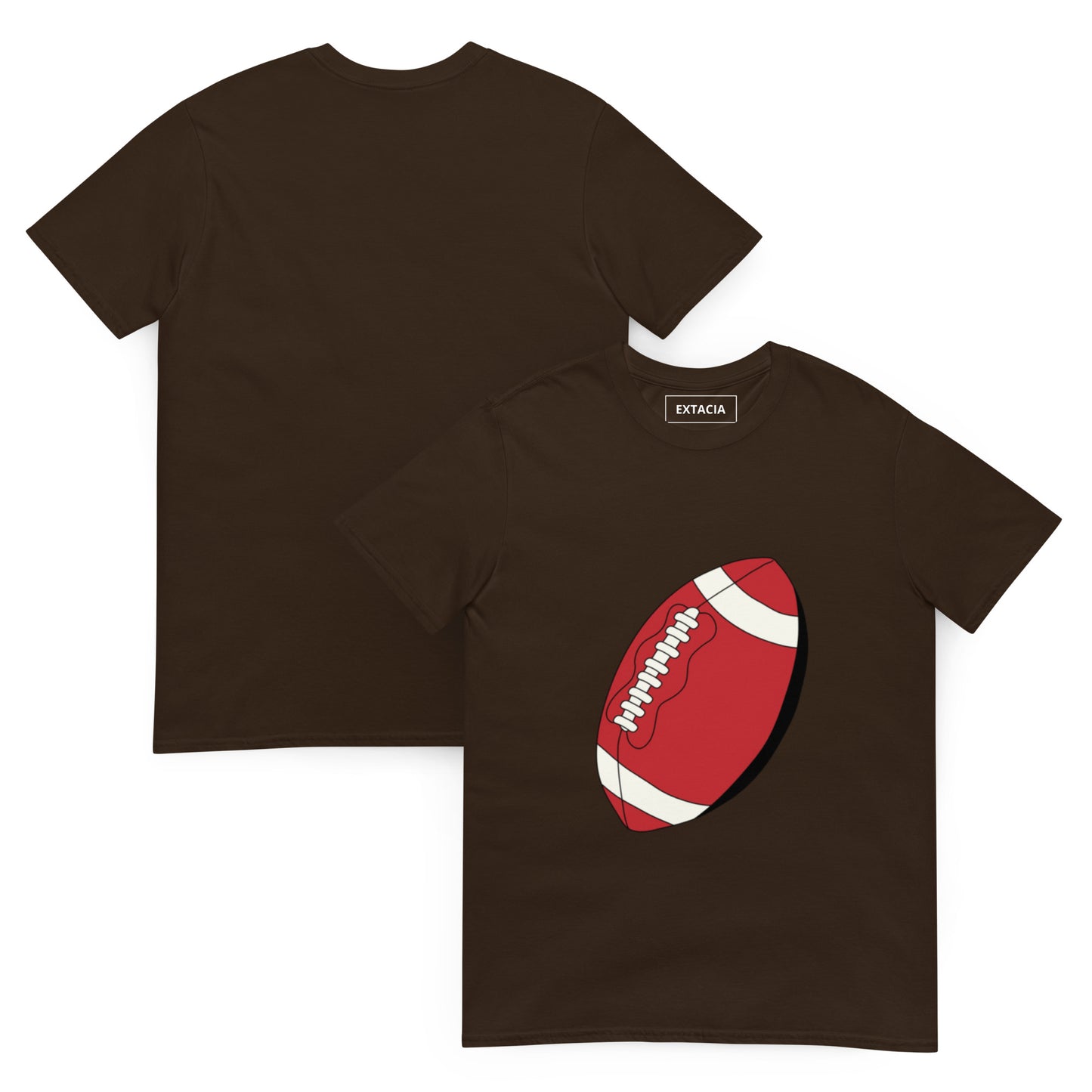 T-shirt pour homme à col rond, manches courtes – 100% coton, motif imprimé – Ballon Américain