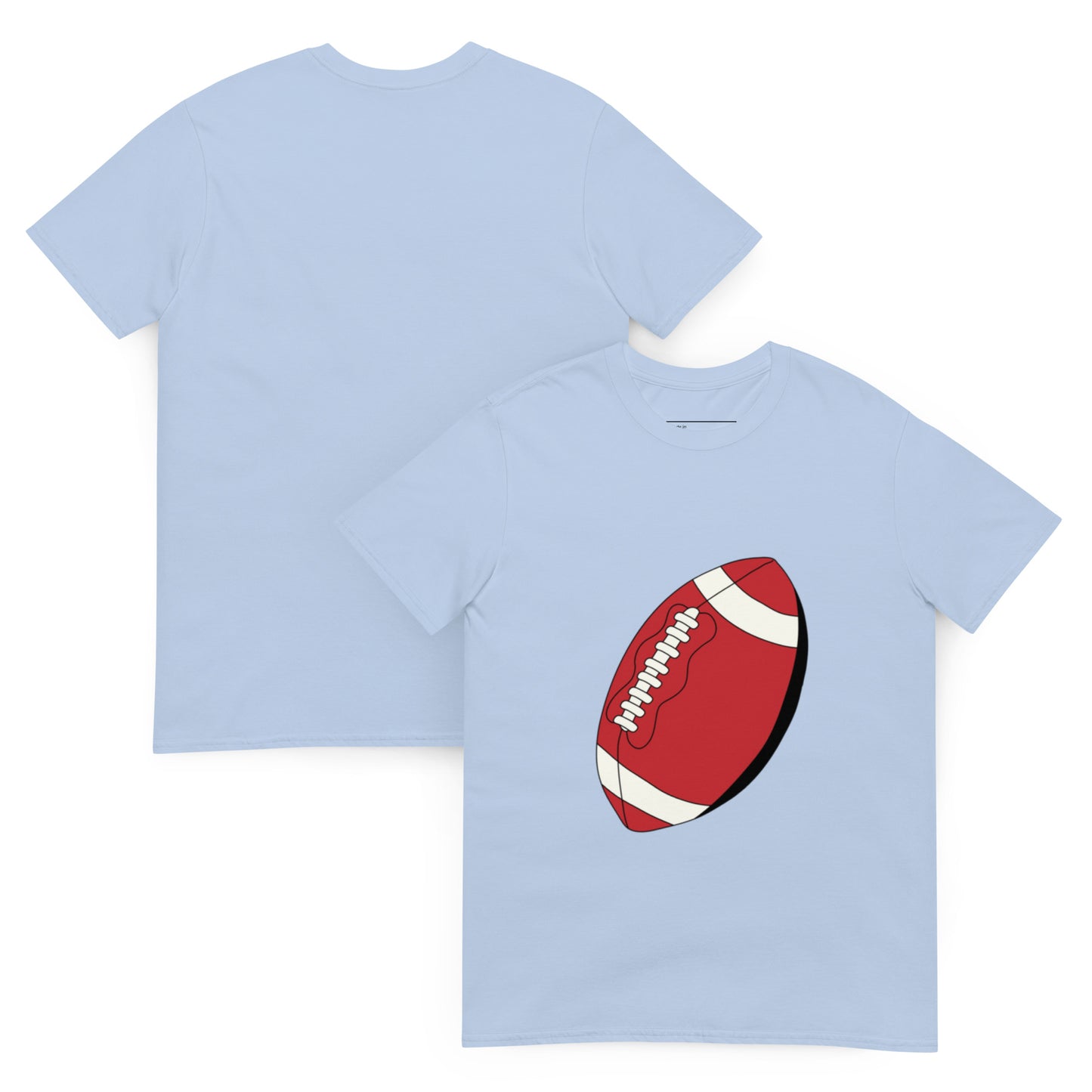 T-shirt pour homme à col rond, manches courtes – 100% coton, motif imprimé – Ballon Américain