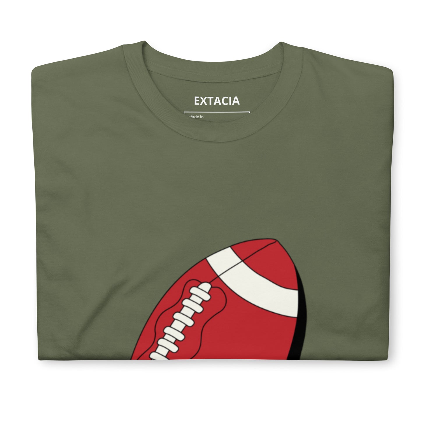 T-shirt pour homme à col rond, manches courtes – 100% coton, motif imprimé – Ballon Américain