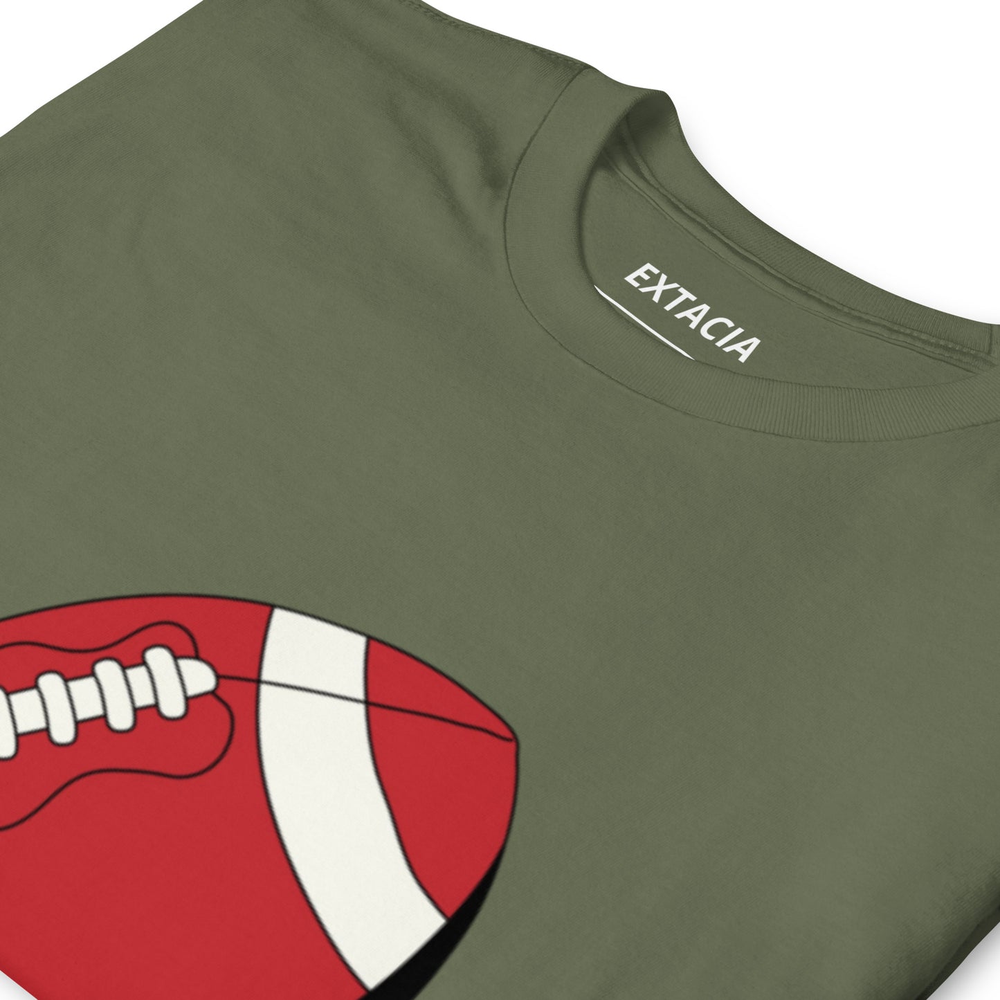 T-shirt pour homme à col rond, manches courtes – 100% coton, motif imprimé – Ballon Américain