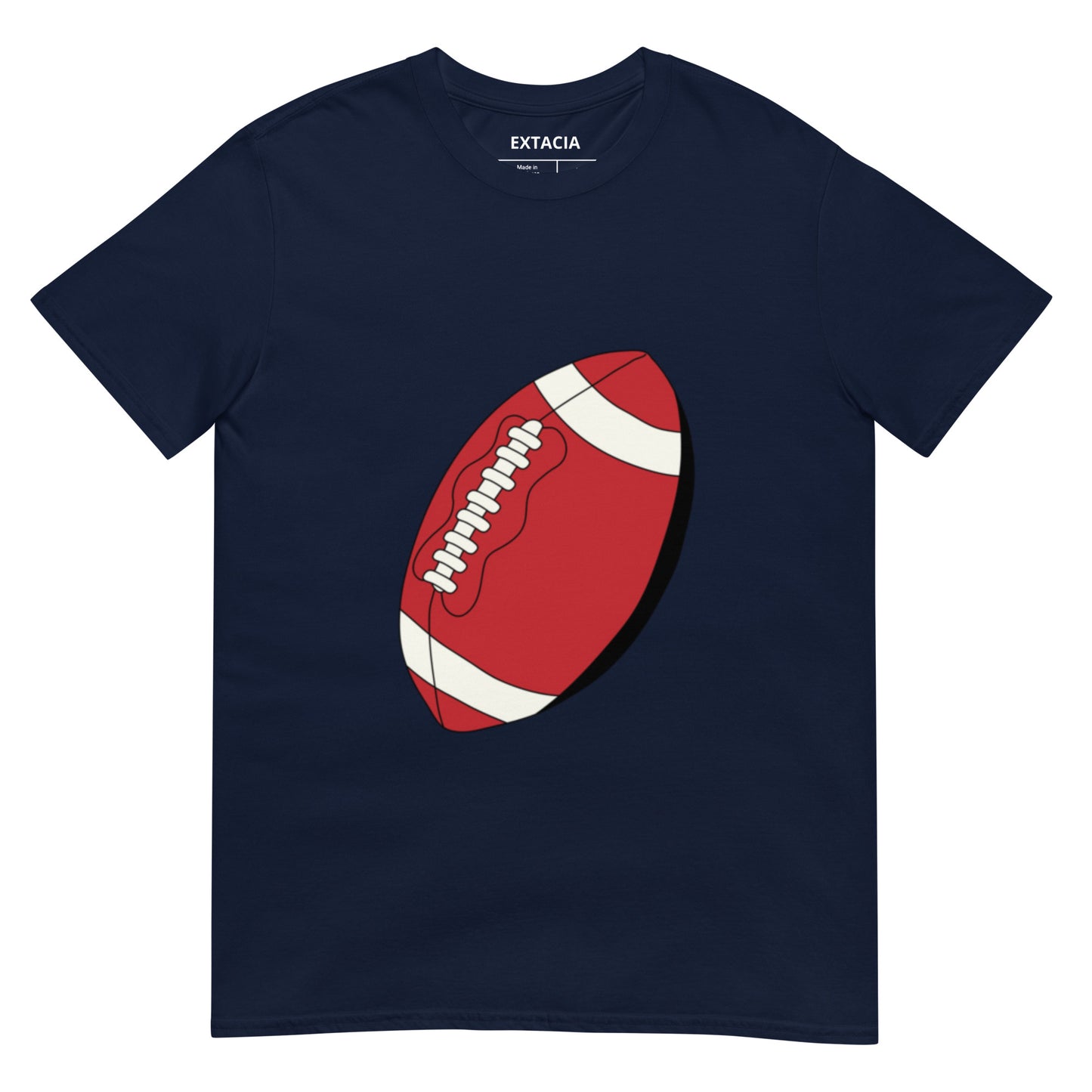 T-shirt pour homme à col rond, manches courtes – 100% coton, motif imprimé – Ballon Américain