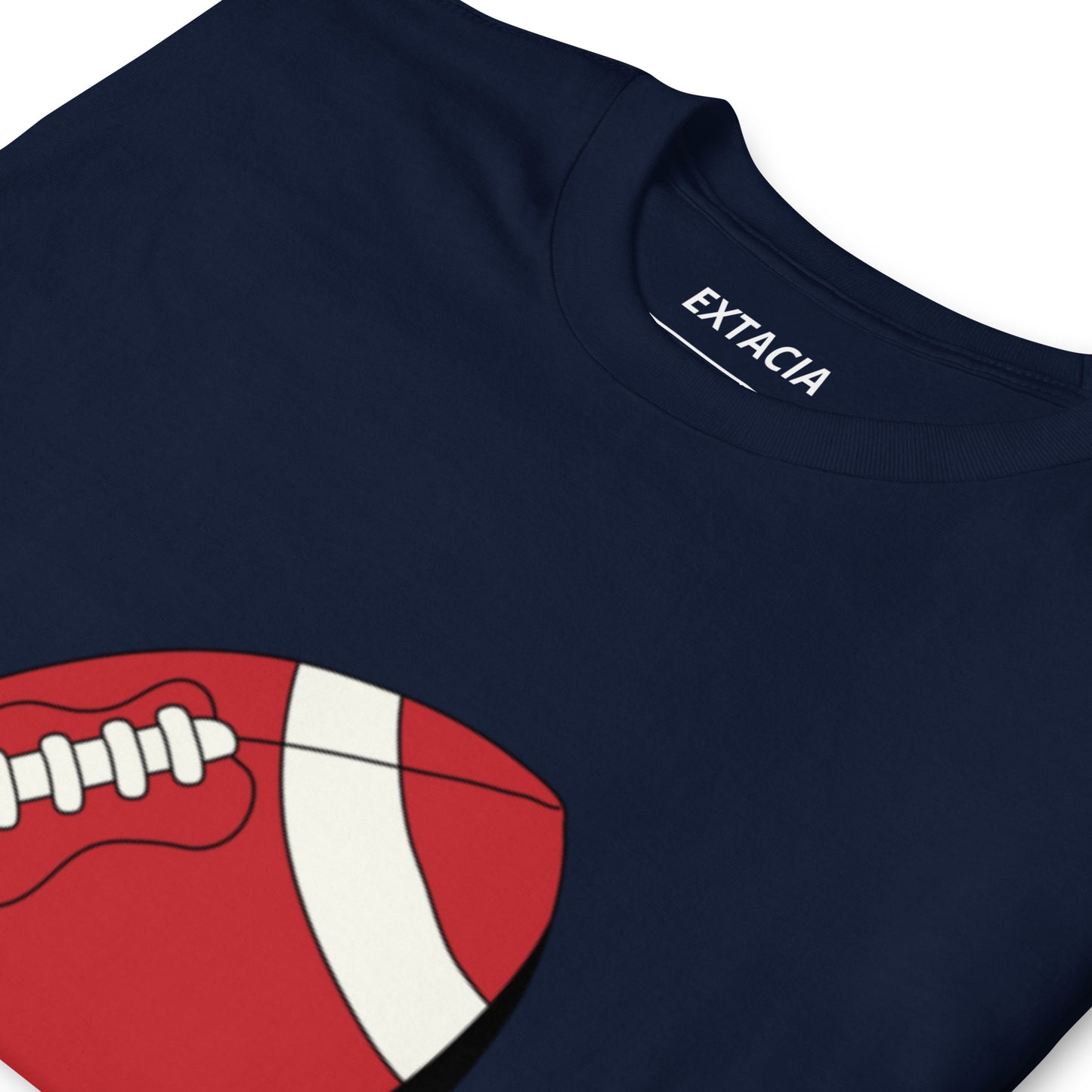 T-shirt pour homme à col rond, manches courtes – 100% coton, motif imprimé – Ballon Américain