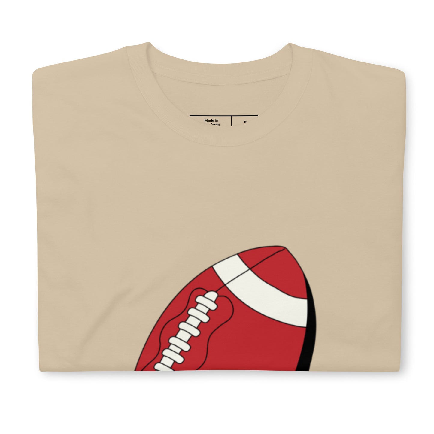 T-shirt pour homme à col rond, manches courtes – 100% coton, motif imprimé – Ballon Américain