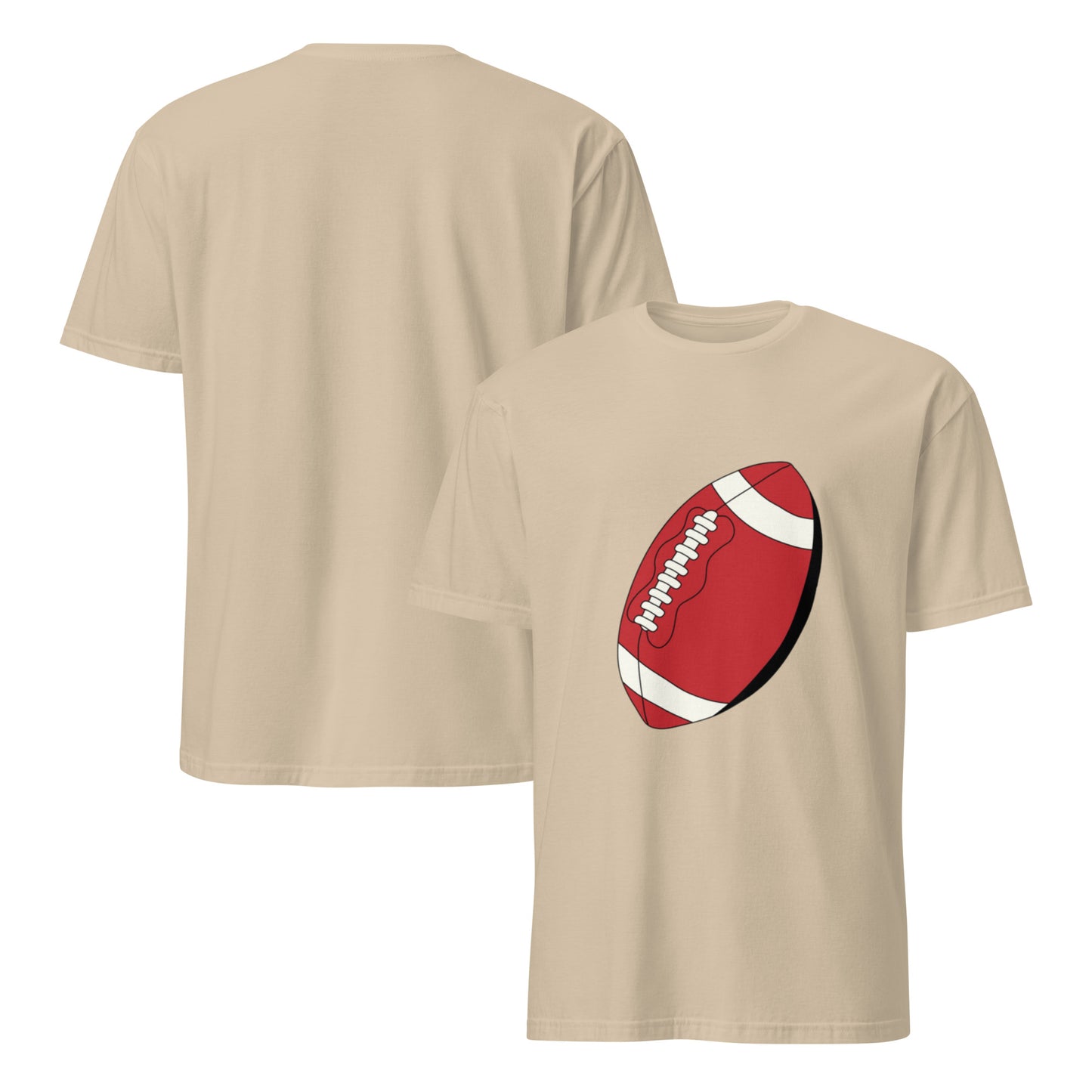 T-shirt pour homme à col rond, manches courtes – 100% coton, motif imprimé – Ballon Américain