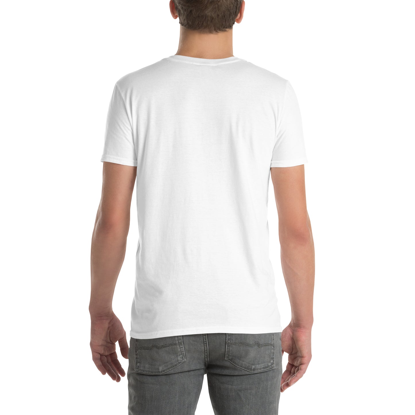 T-shirt pour homme à col rond, manches courtes – 100% coton, motif imprimé – Ballon Américain