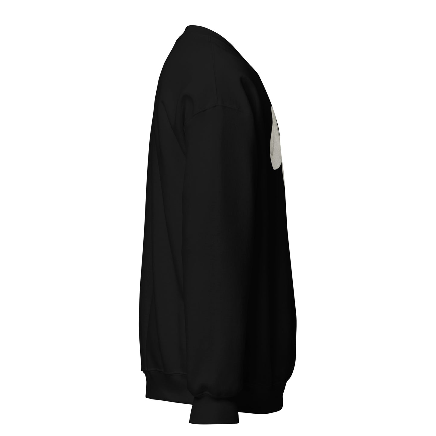 Sweat à col rond pour femme – mélange coton/polyester – motif imprimé "Petit Noeud" Minimaliste